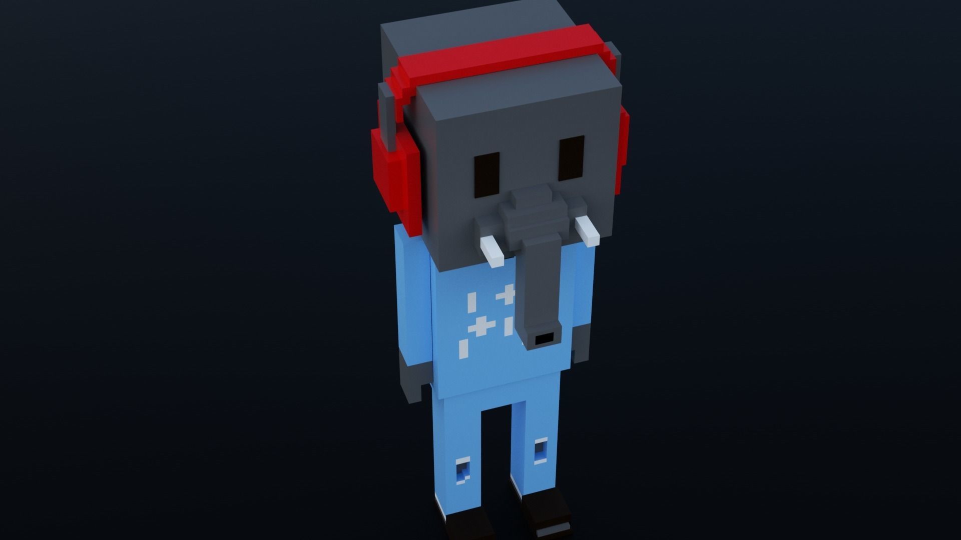 3D Meebits Fill 3D Low-poly 3D model_10