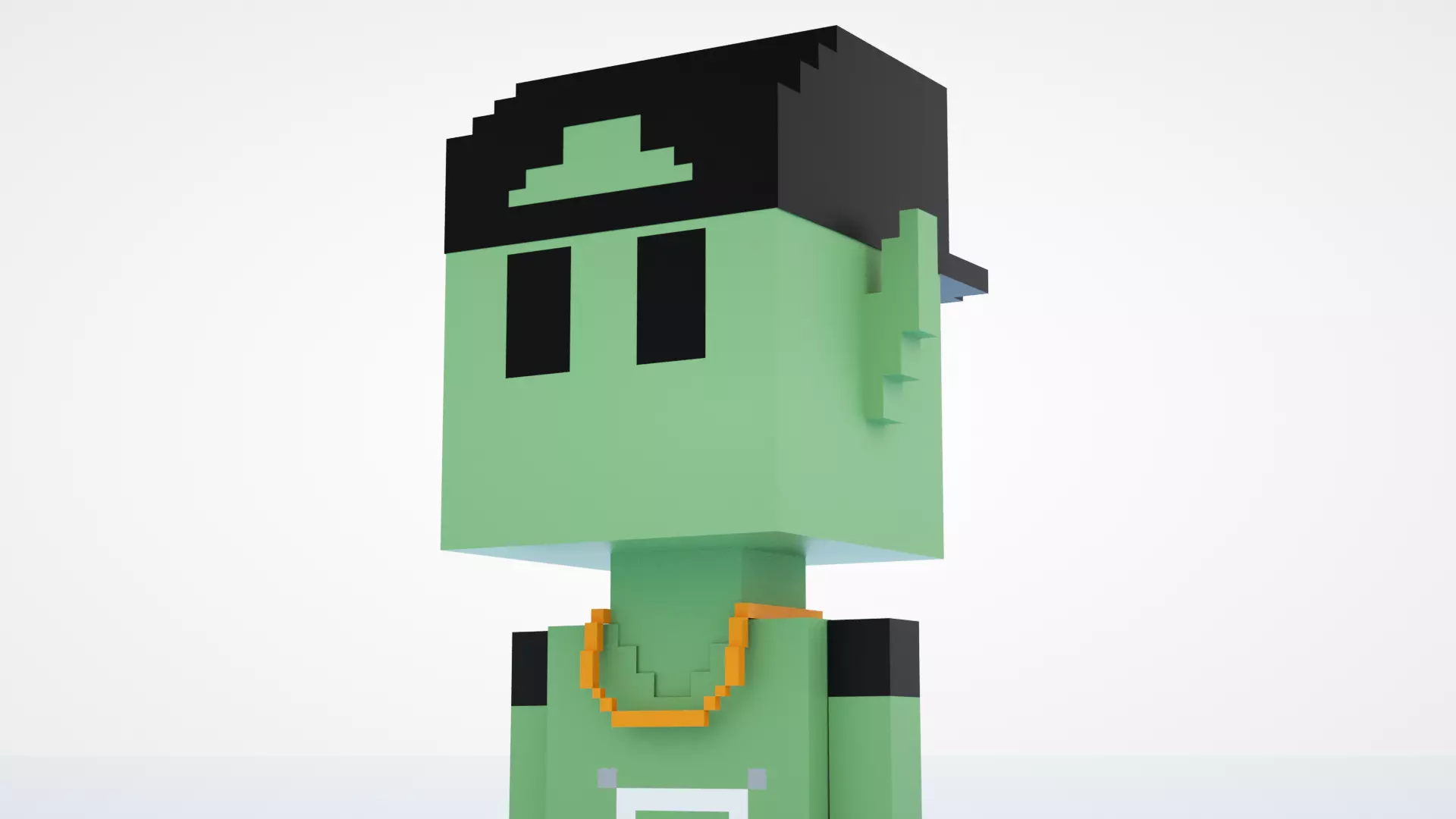 3D Meebits David 3D Low-poly 3D model_0