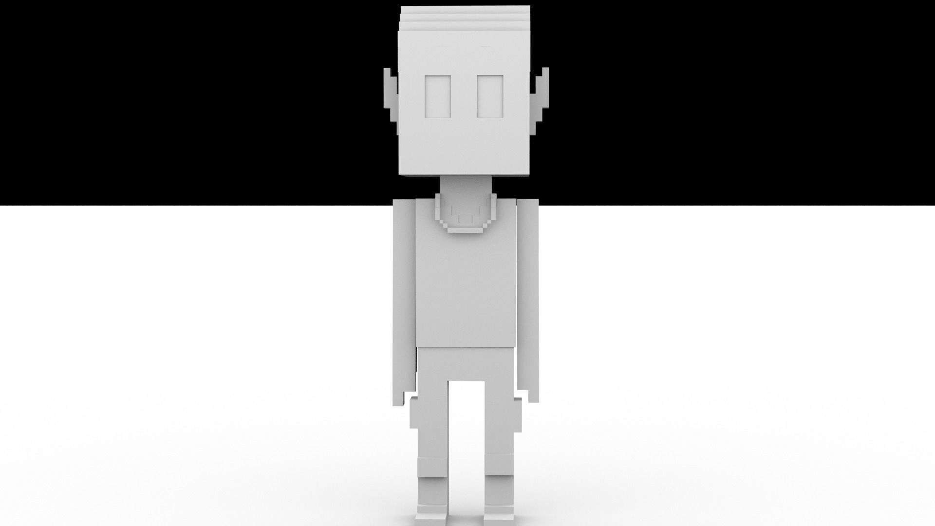 3D Meebits David 3D Low-poly 3D model_11