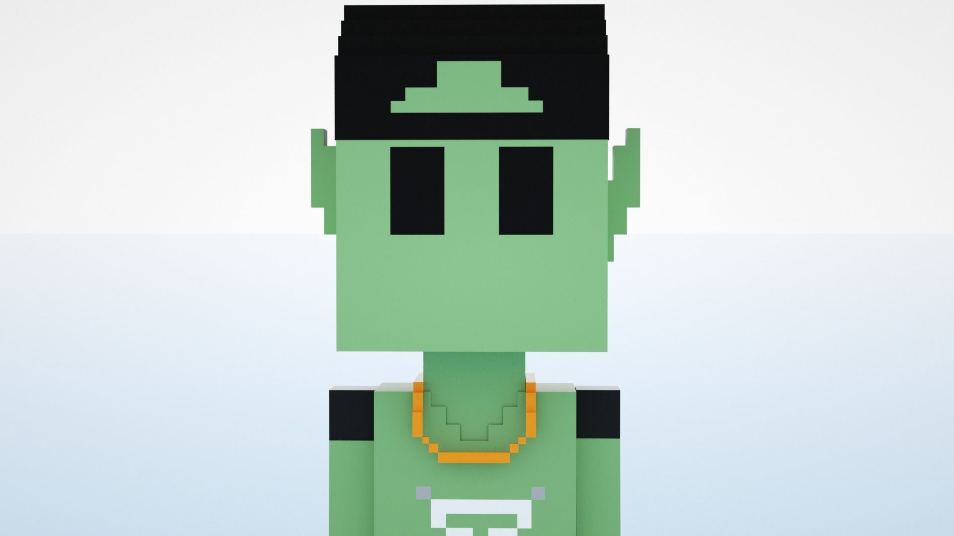 3D Meebits David 3D Low-poly 3D model_3