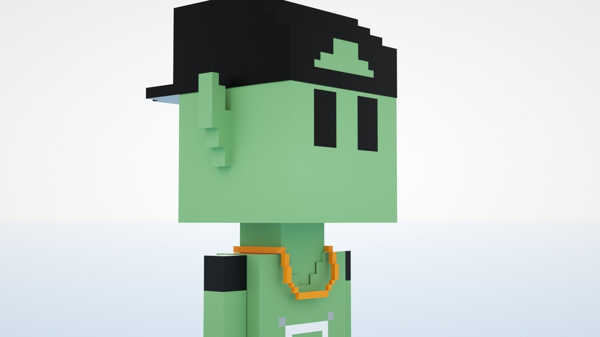 3D Meebits David 3D Low-poly 3D model_4