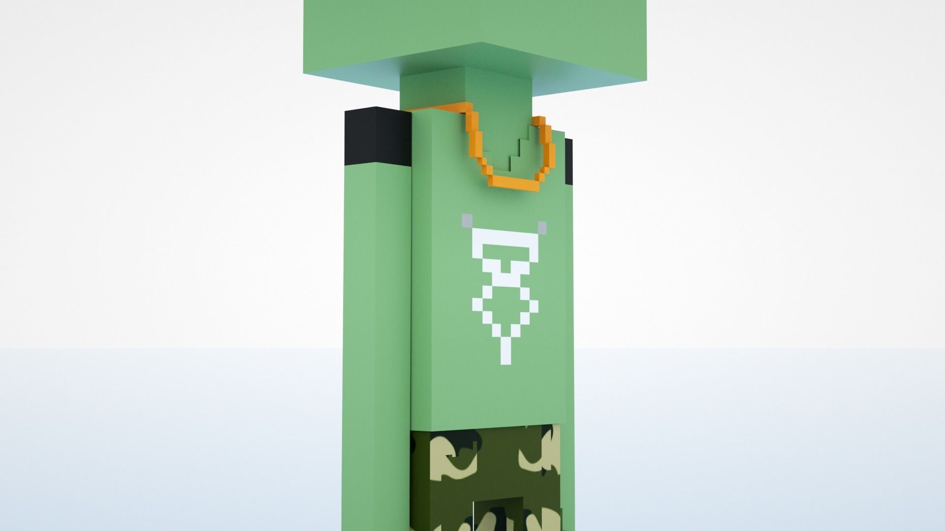 3D Meebits David 3D Low-poly 3D model_5