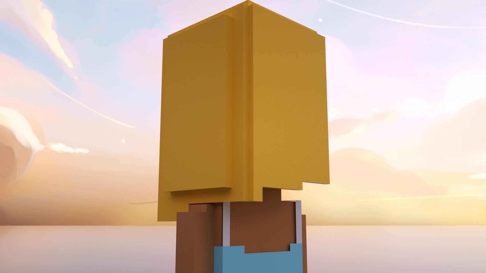 3D Meebits Silvia 3D Low-poly 3D model_10