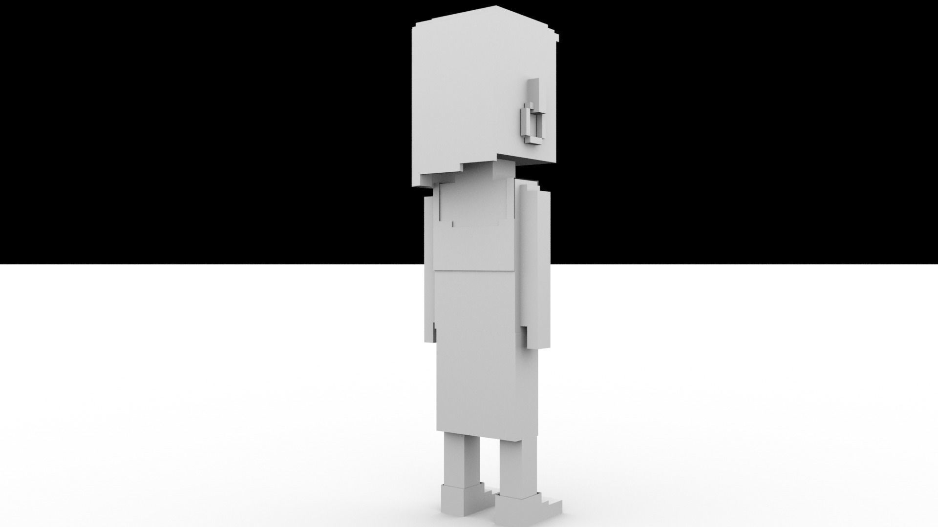 3D Meebits Silvia 3D Low-poly 3D model_15