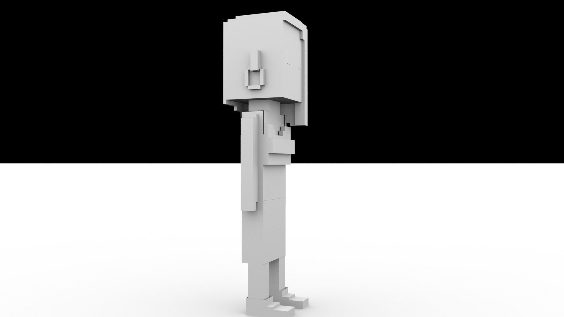 3D Meebits Silvia 3D Low-poly 3D model_11