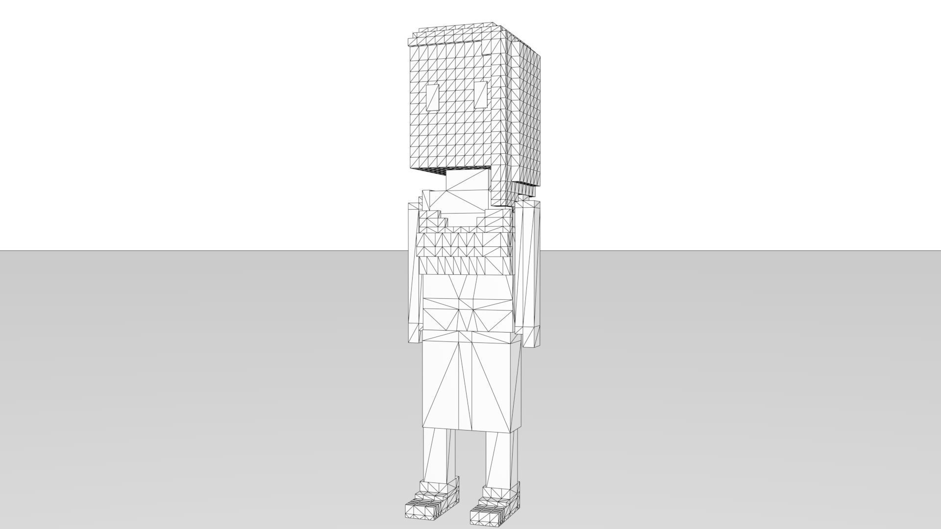 3D Meebits Silvia 3D Low-poly 3D model_16