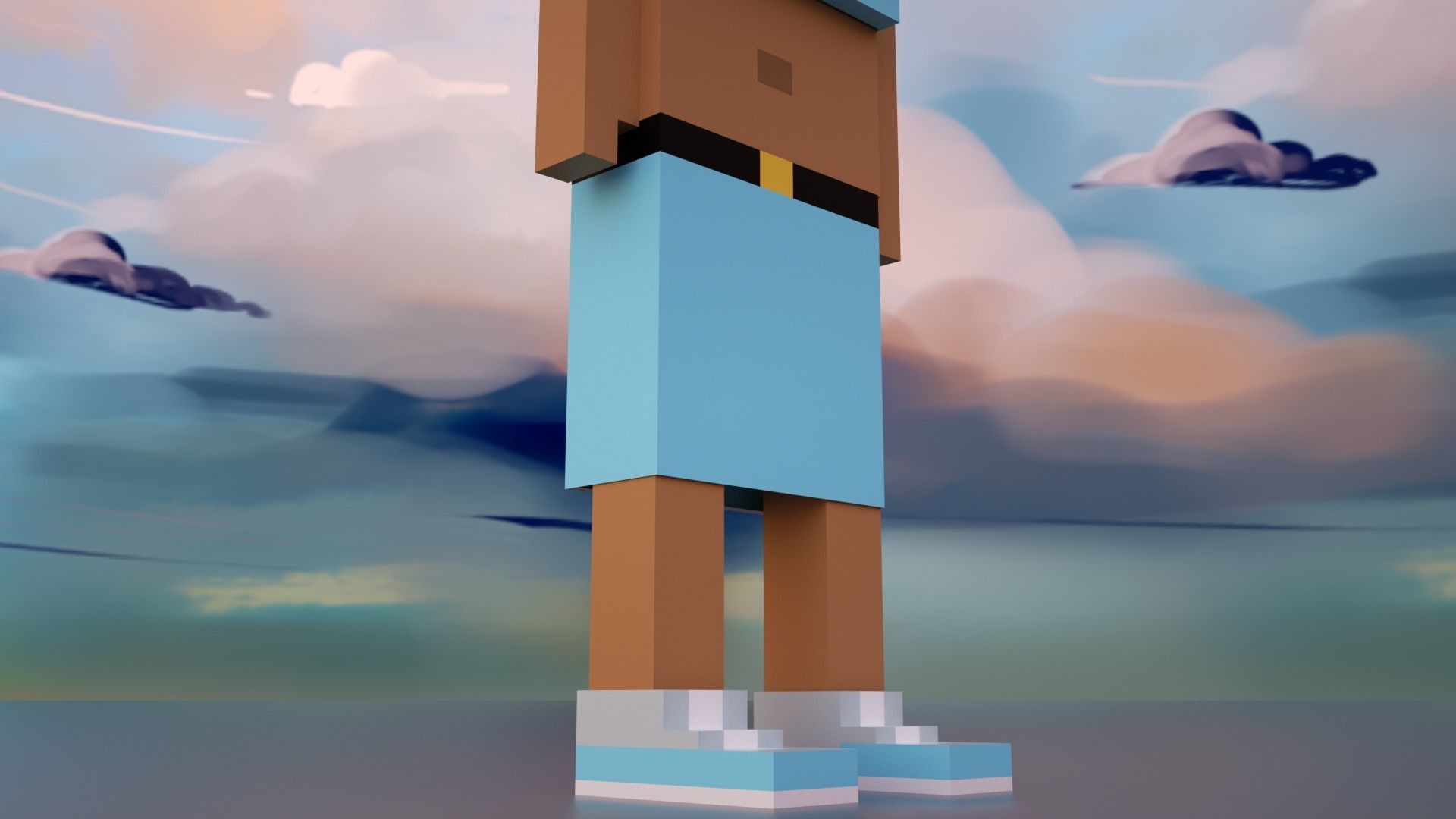 3D Meebits Silvia 3D Low-poly 3D model_6