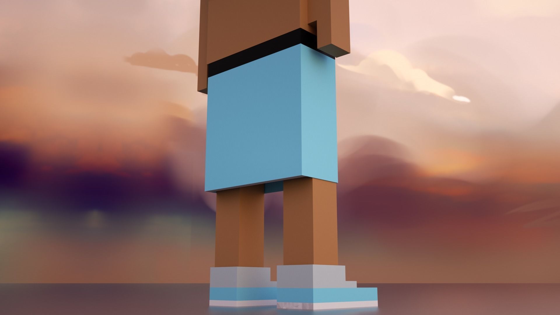 3D Meebits Silvia 3D Low-poly 3D model_7