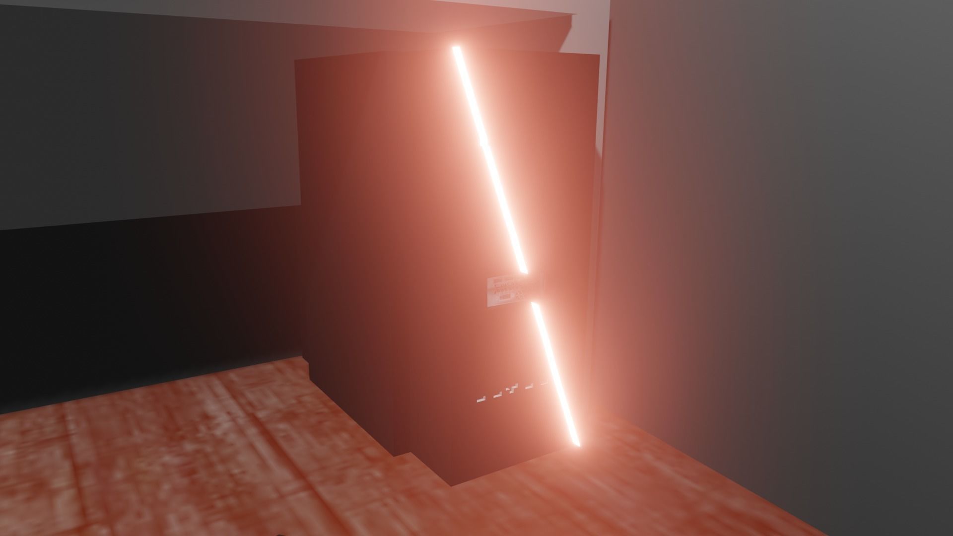 gaming kit set pc gaming chair gaming monitor set Low-poly 3D model_1