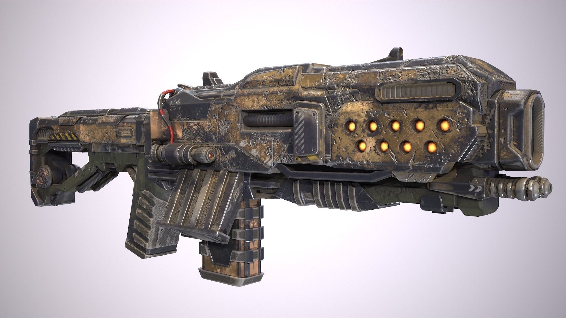 Hammervolt Rifle Low-poly 3D model_26