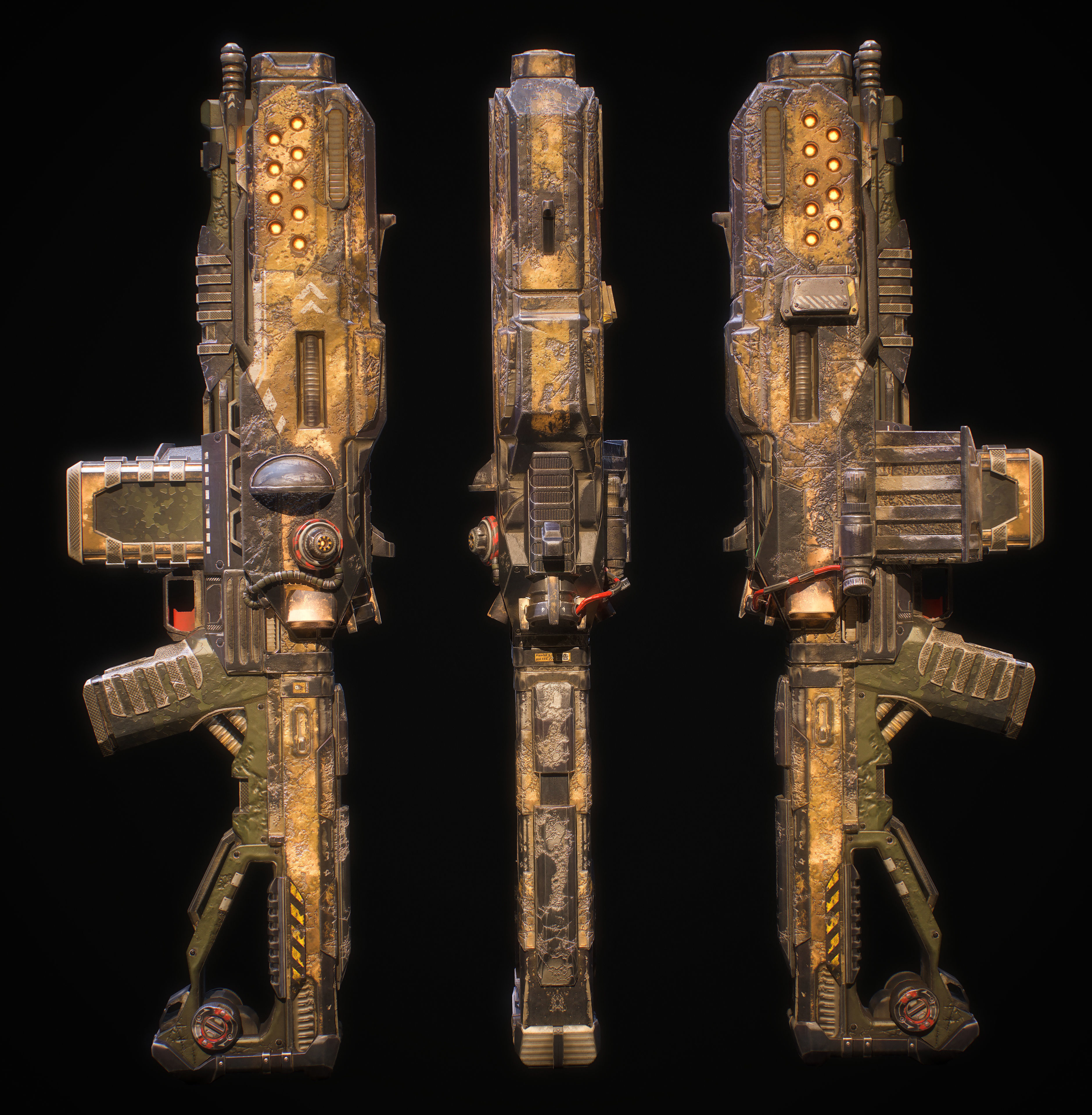 Hammervolt Rifle Low-poly 3D model_5