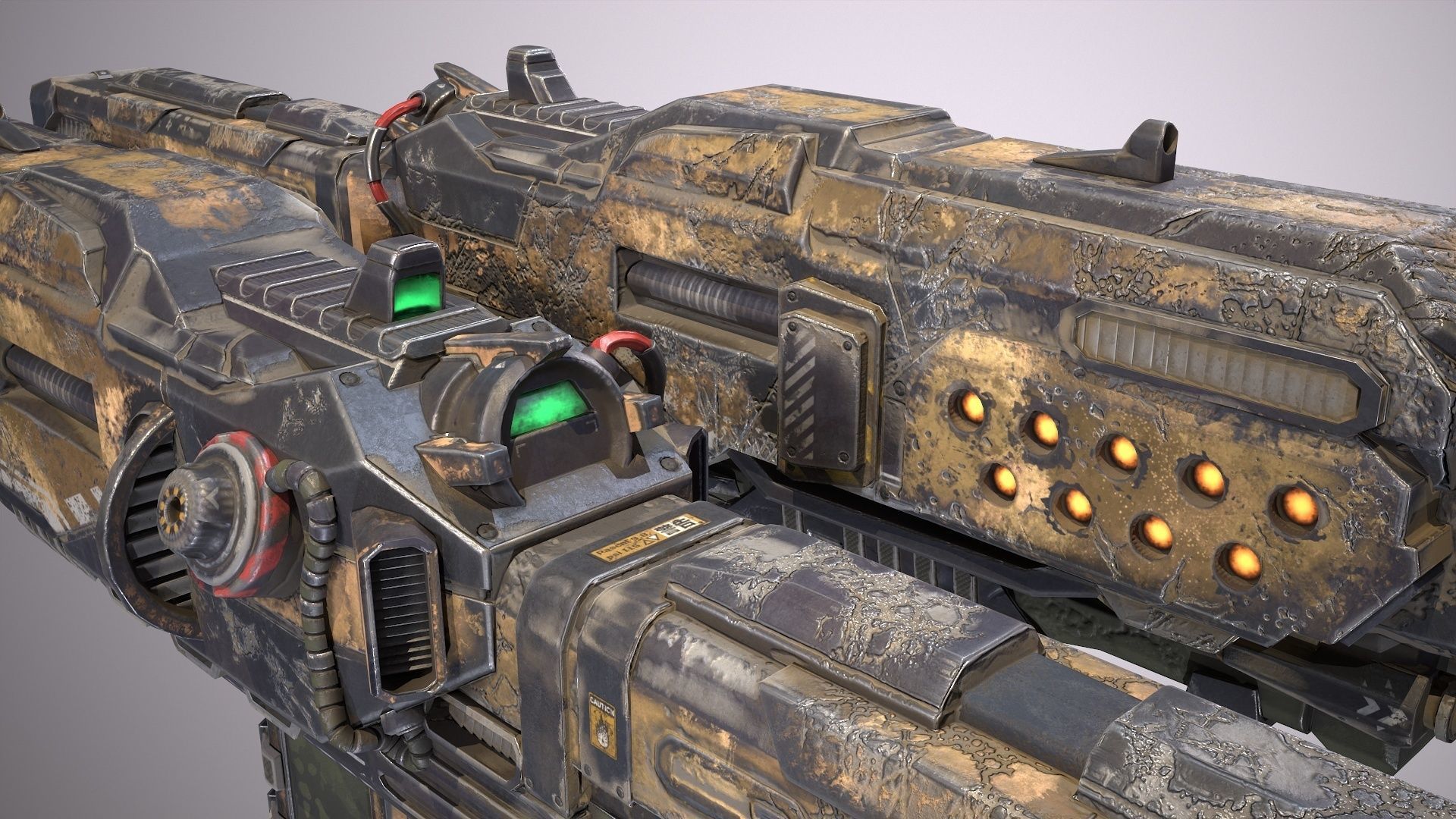 Hammervolt Rifle Low-poly 3D model_30