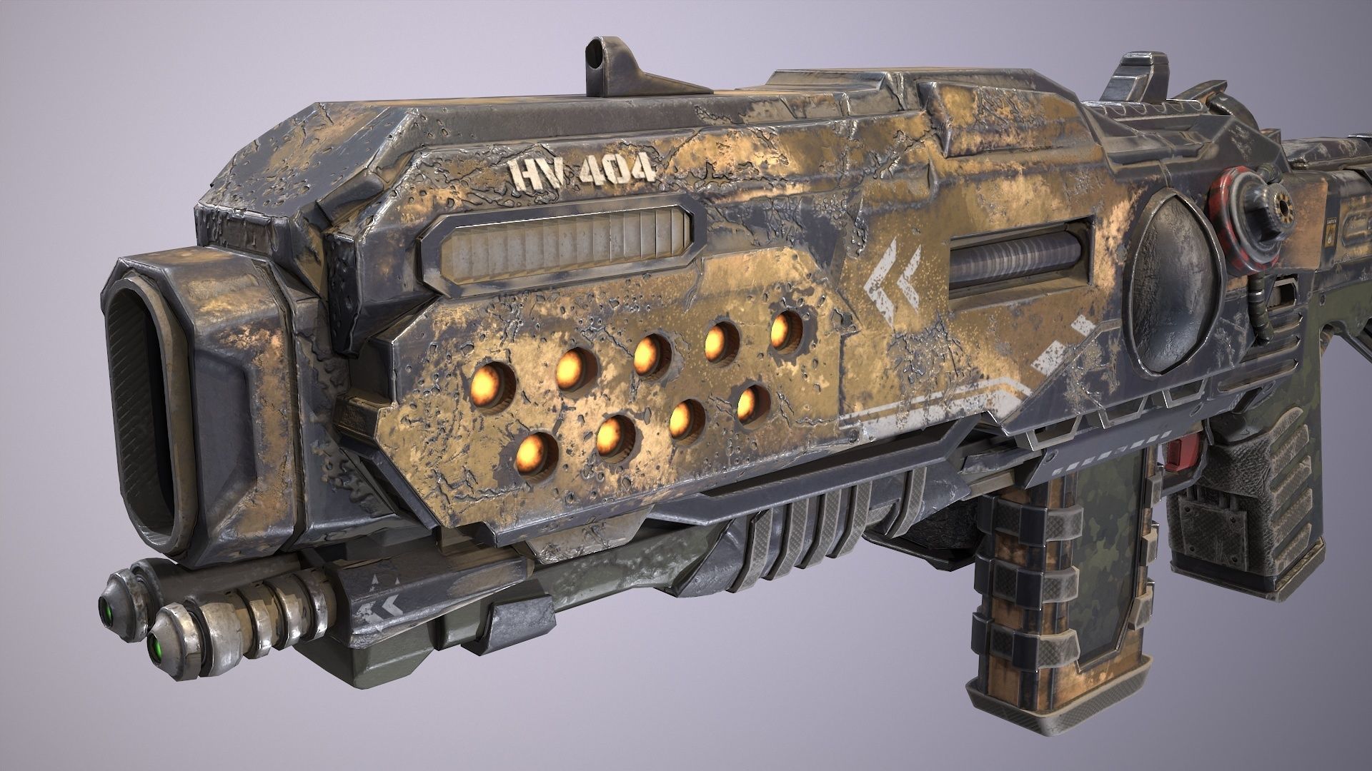 Hammervolt Rifle Low-poly 3D model_21