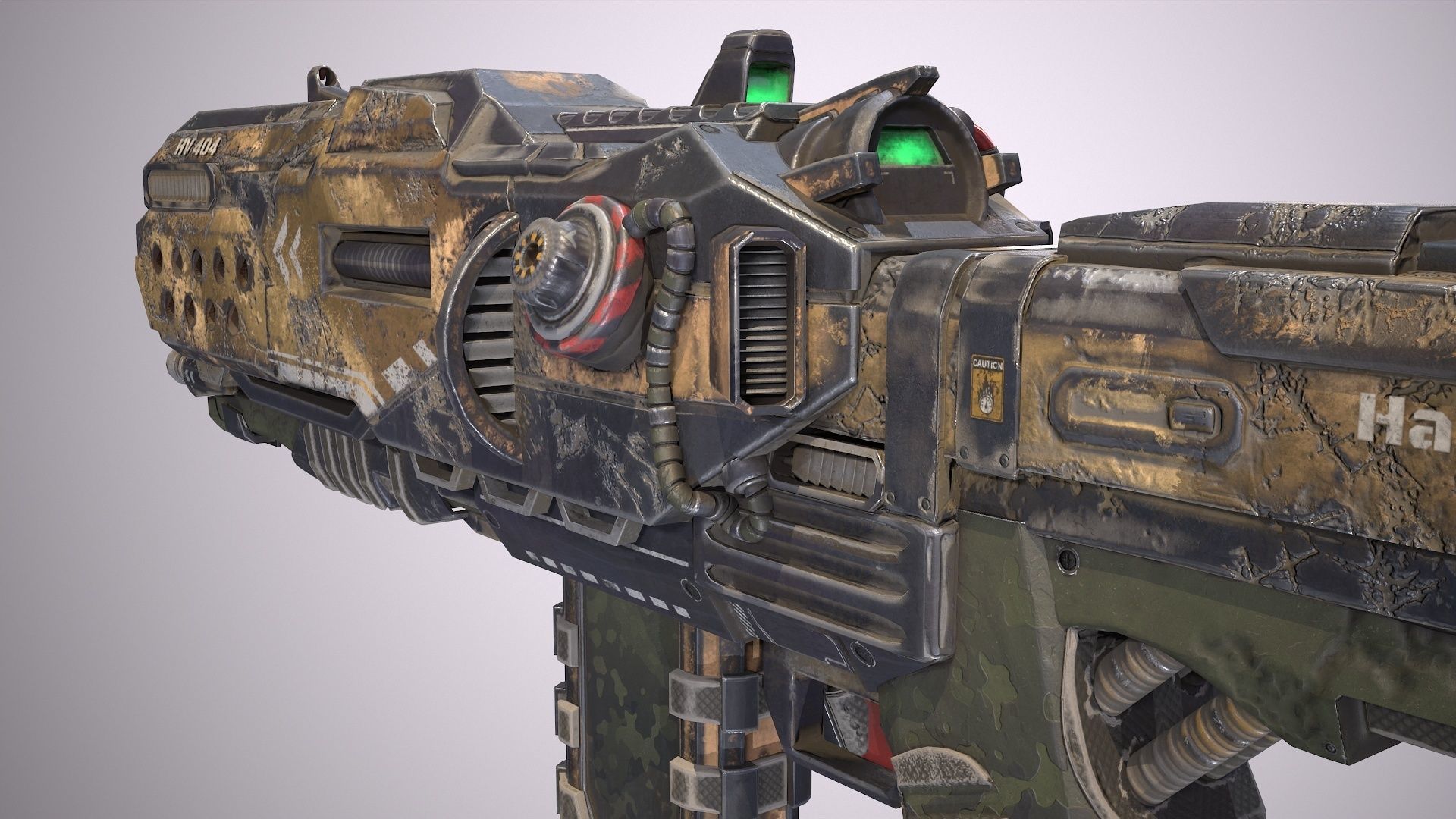 Hammervolt Rifle Low-poly 3D model_17