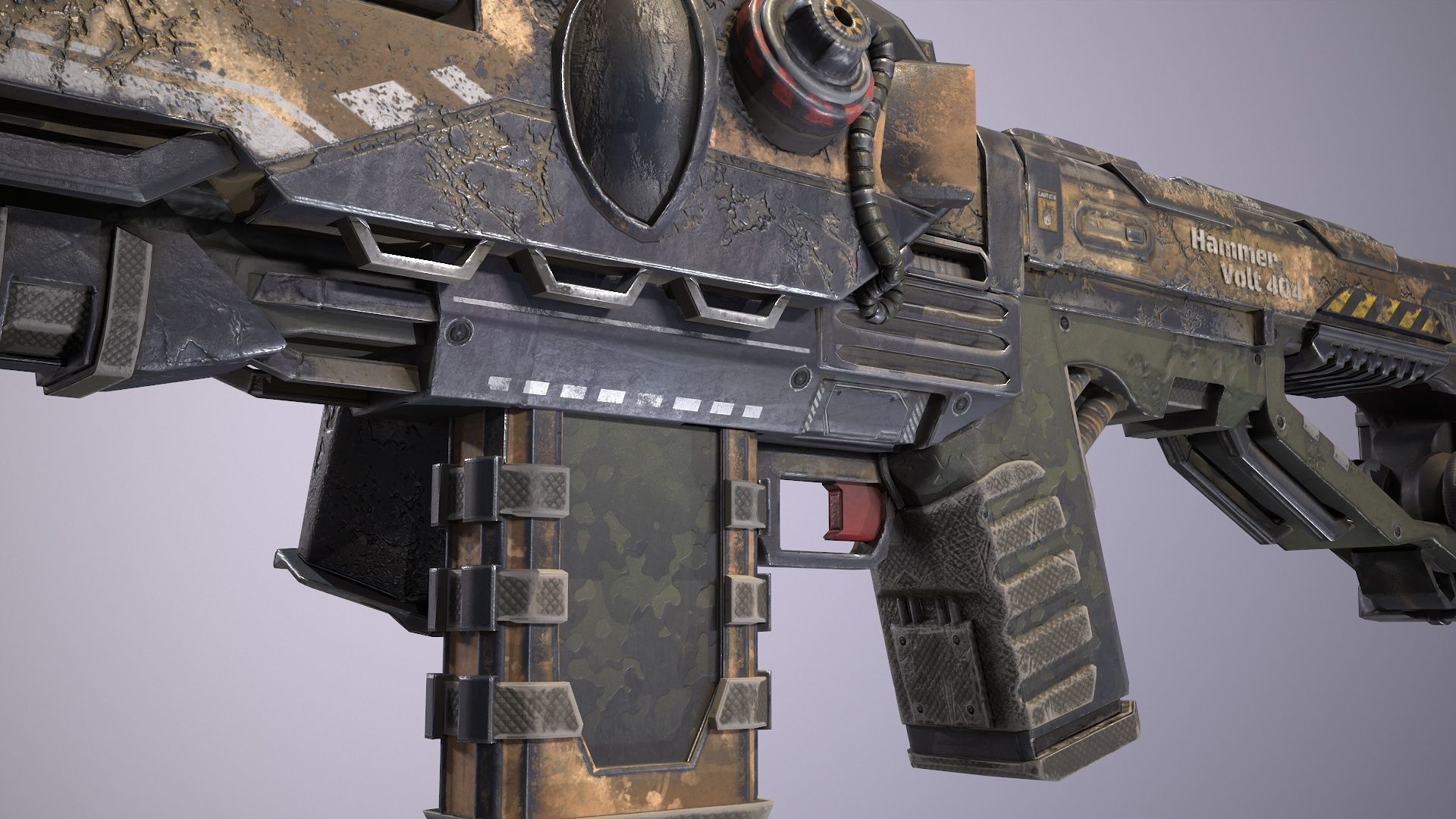 Hammervolt Rifle Low-poly 3D model_16