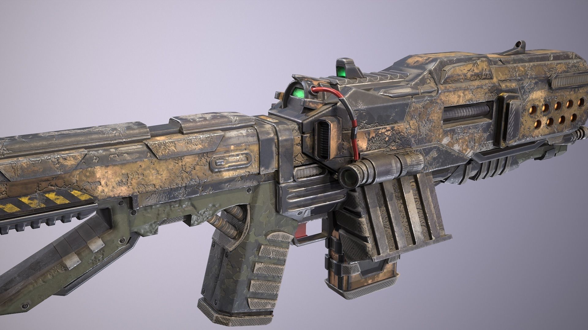 Hammervolt Rifle Low-poly 3D model_24