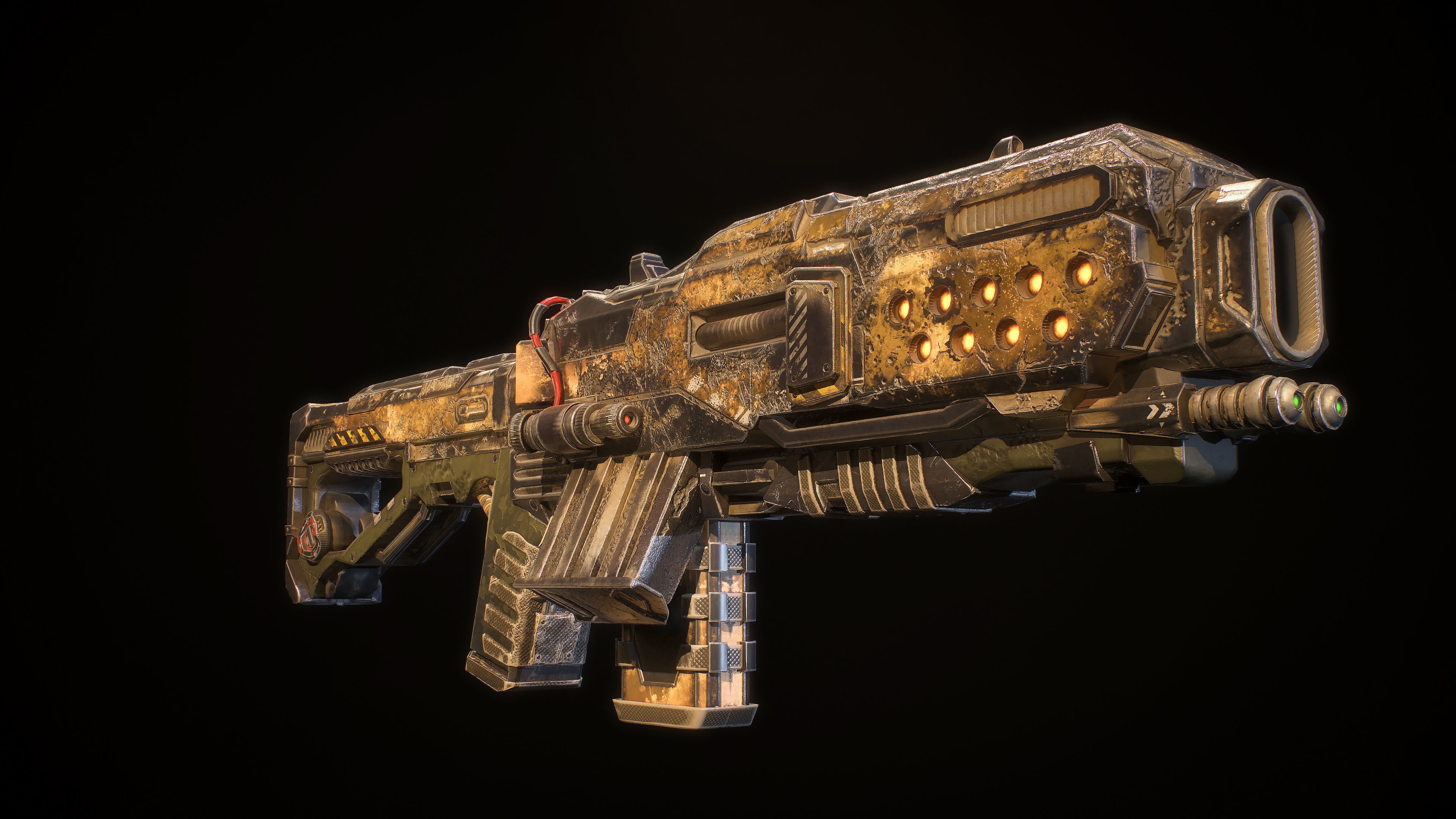 Hammervolt Rifle Low-poly 3D model_9