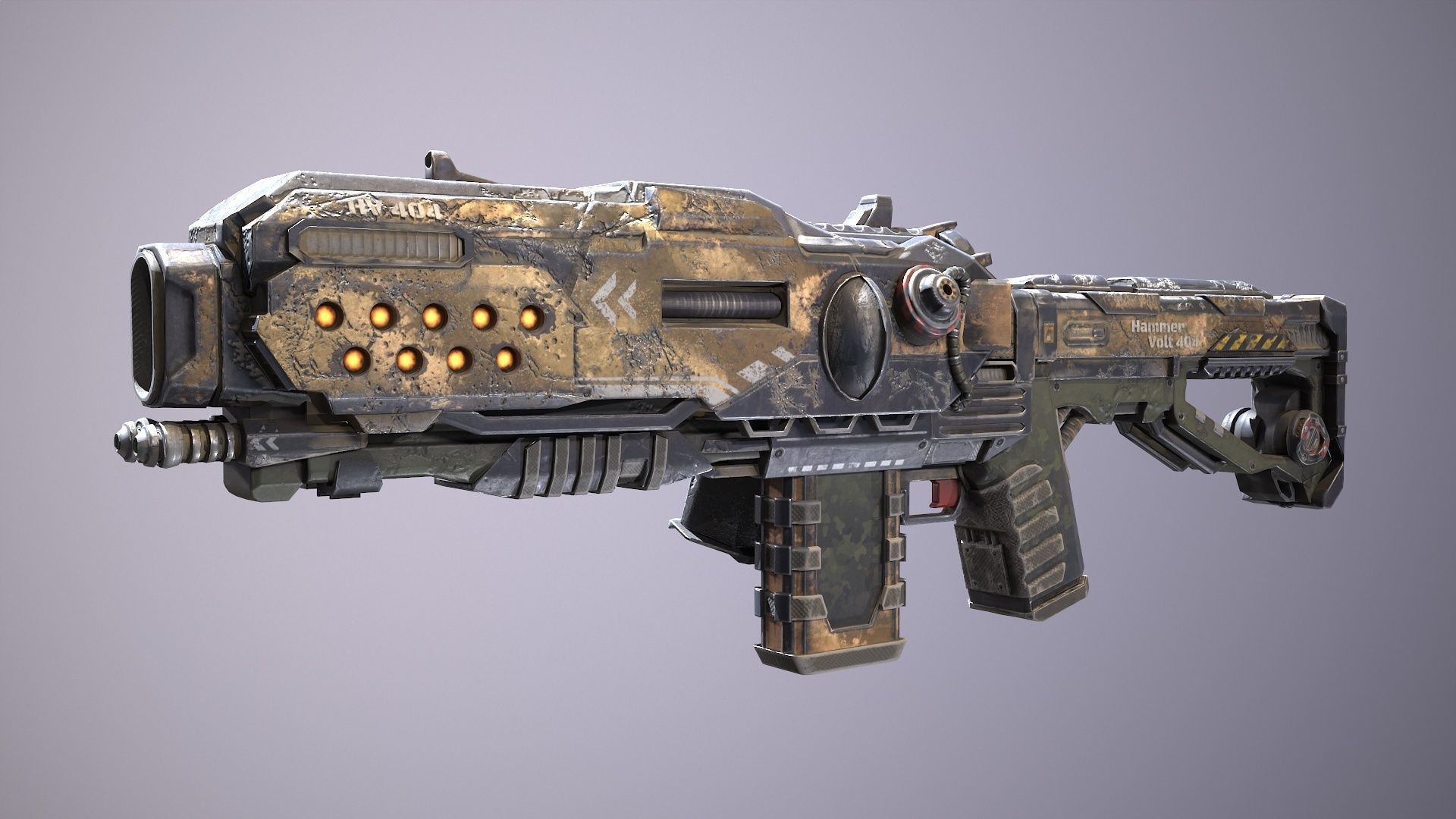 Hammervolt Rifle Low-poly 3D model_13