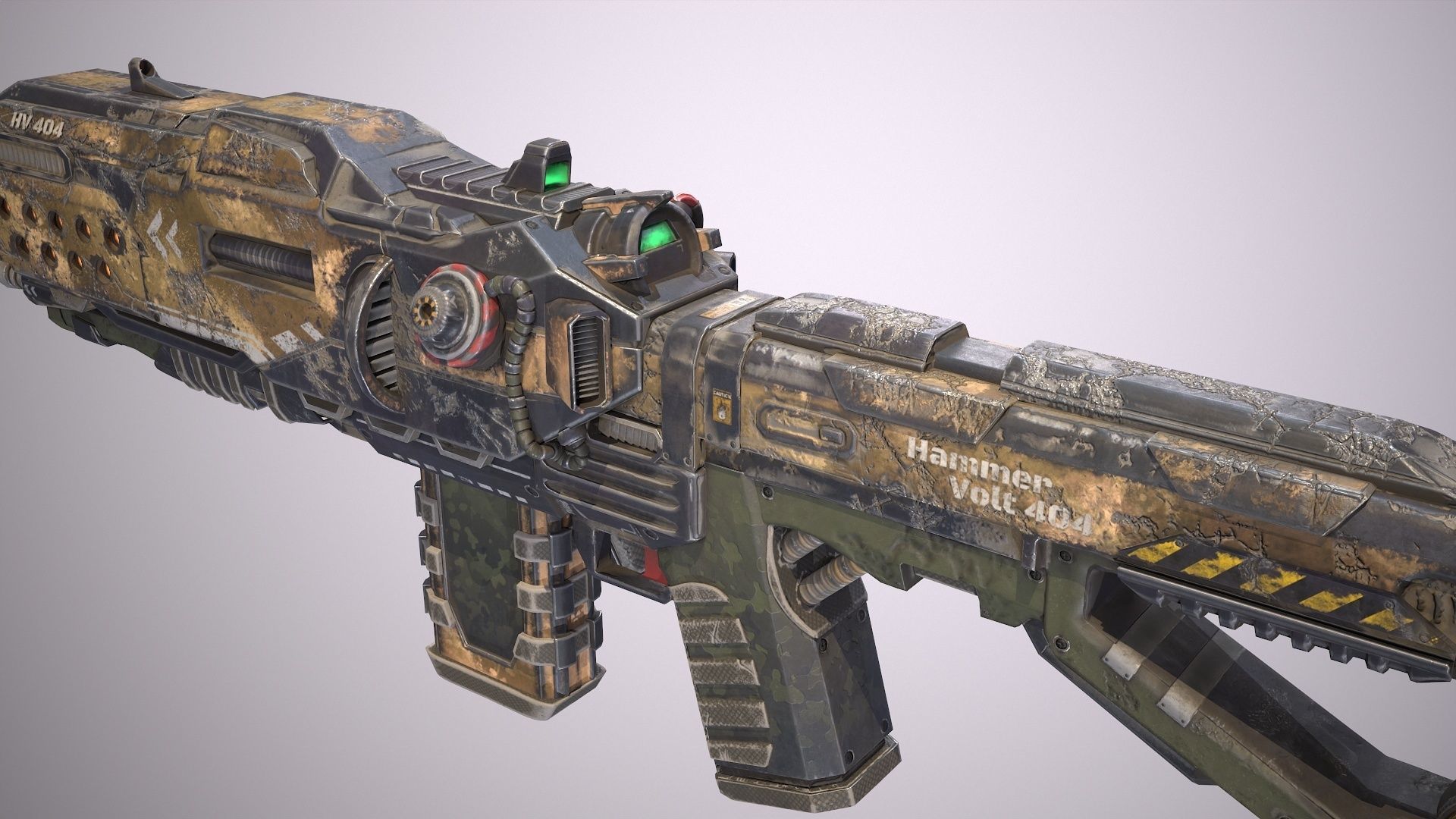 Hammervolt Rifle Low-poly 3D model_15