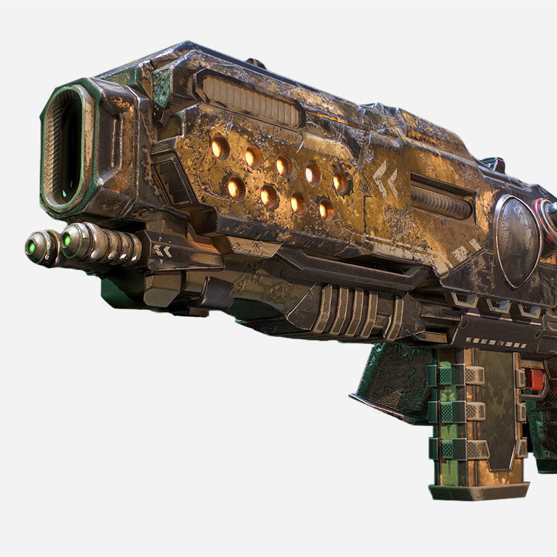 Hammervolt Rifle Low-poly 3D model_12