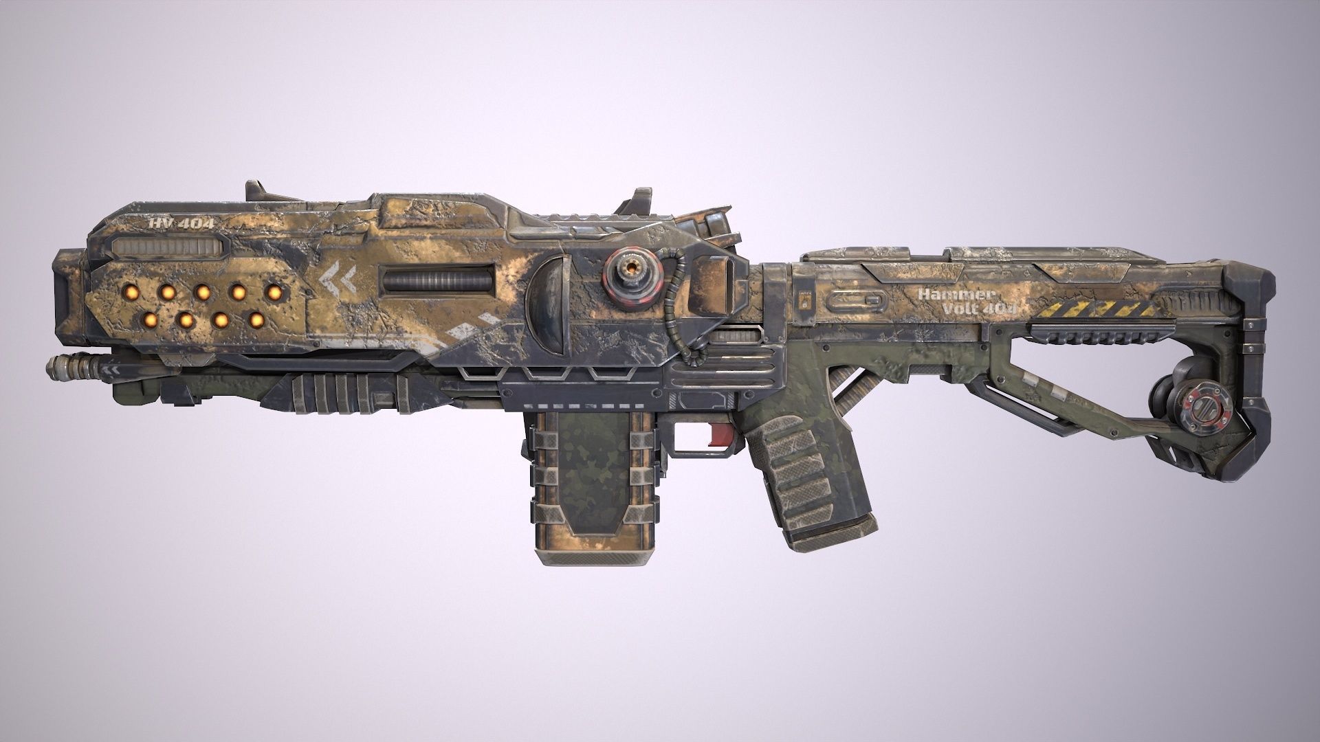 Hammervolt Rifle Low-poly 3D model_14