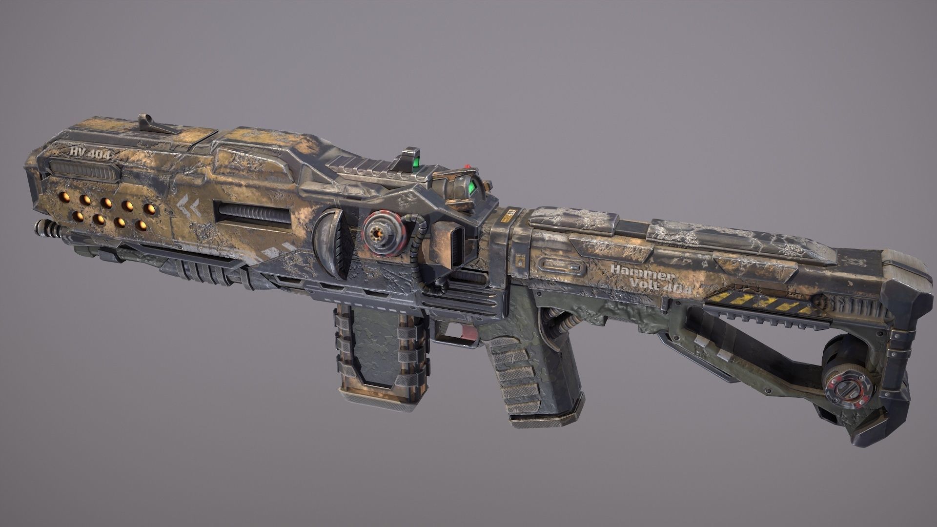 Hammervolt Rifle Low-poly 3D model_20