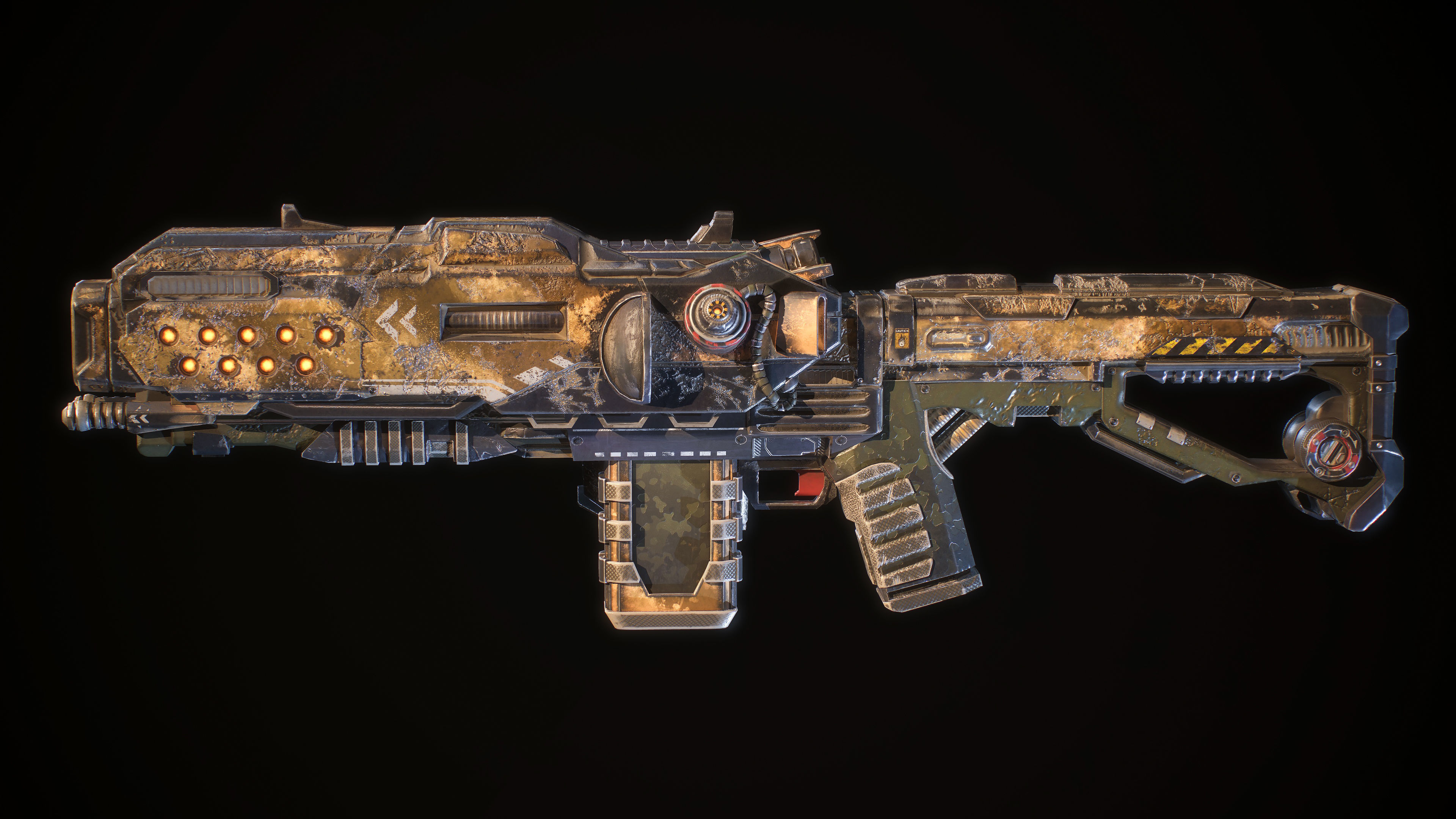 Hammervolt Rifle Low-poly 3D model_7