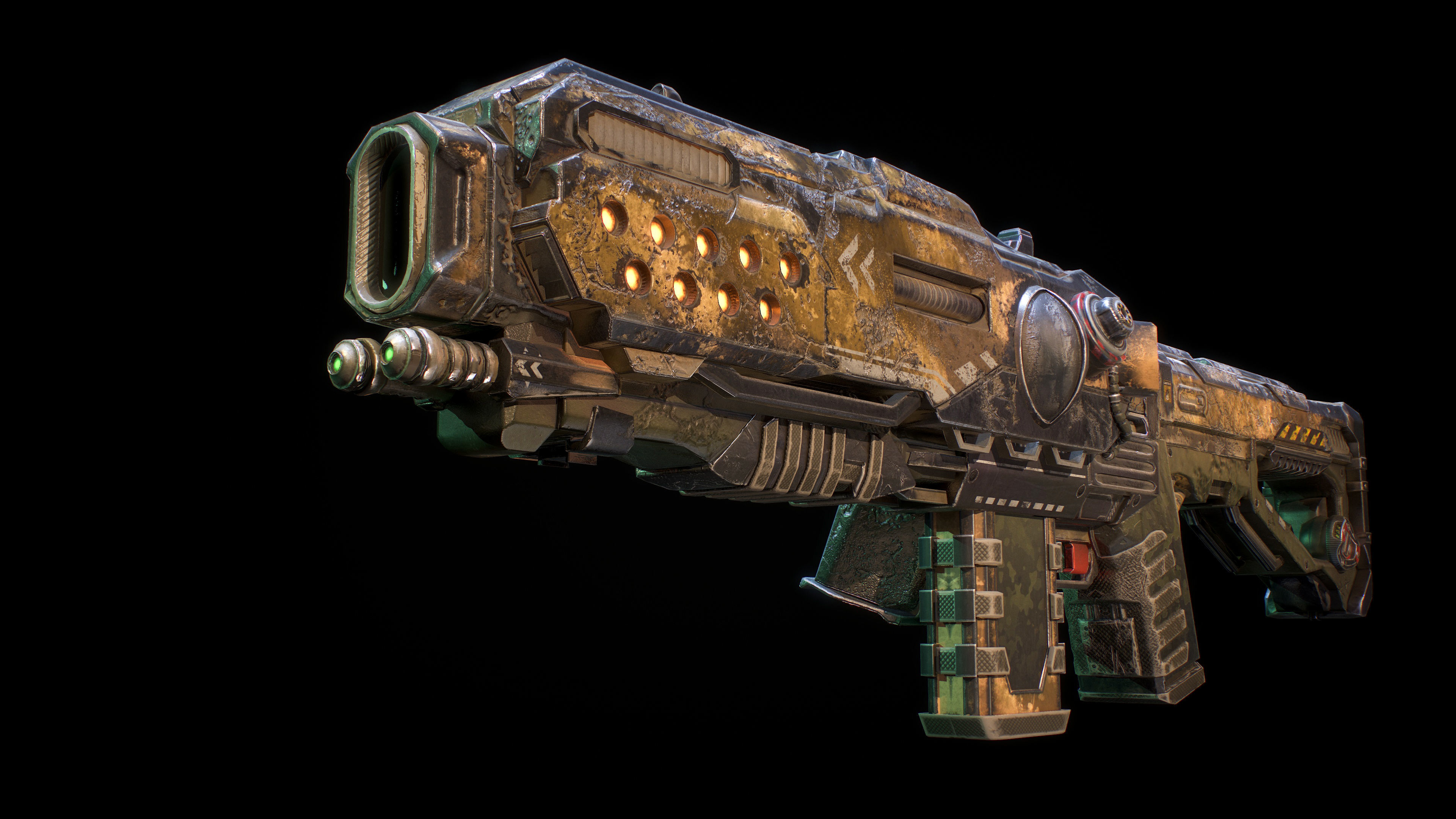 Hammervolt Rifle Low-poly 3D model_4