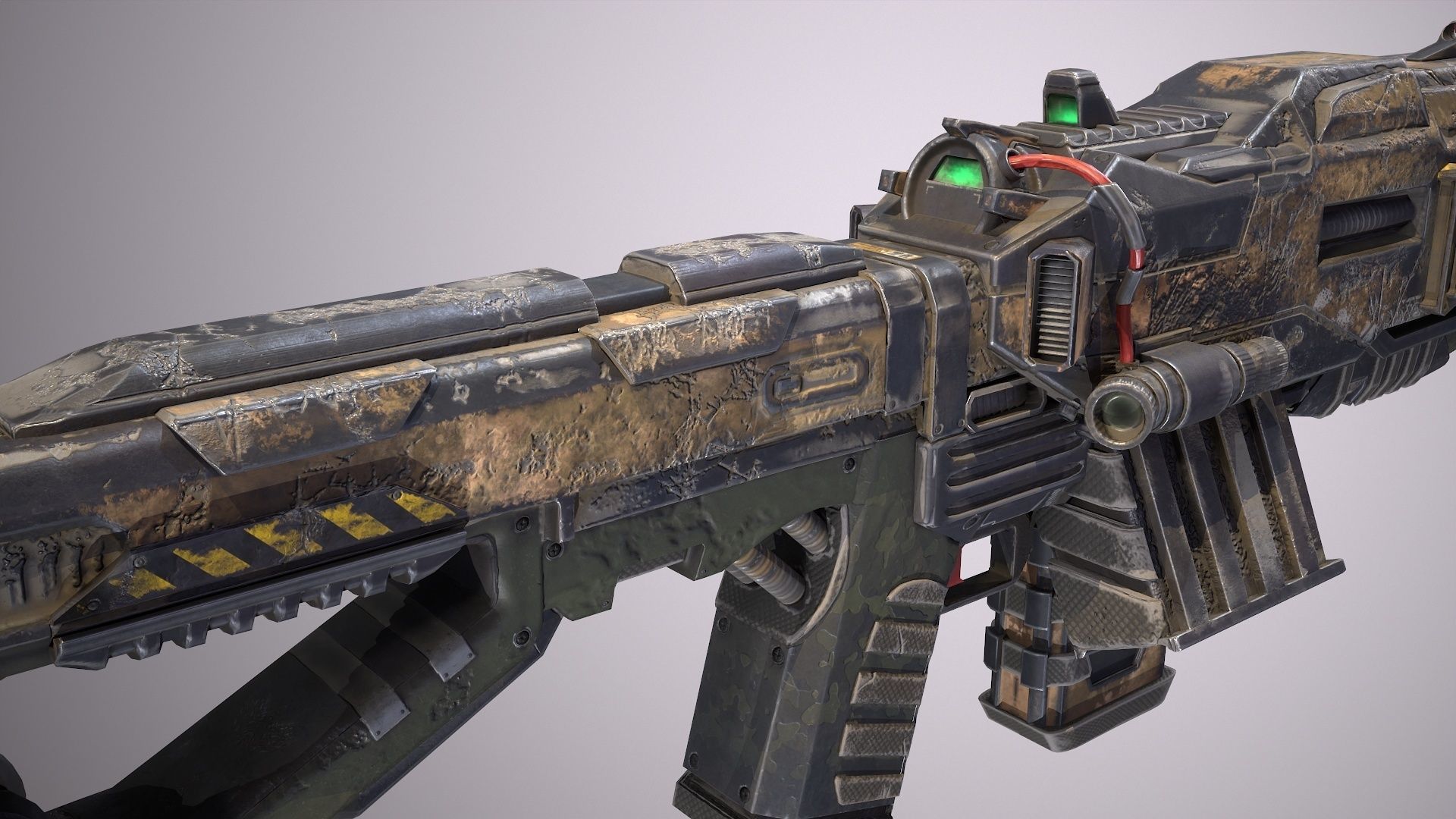 Hammervolt Rifle Low-poly 3D model_27