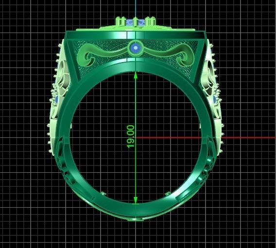 big ring with patterns 3D print model_27