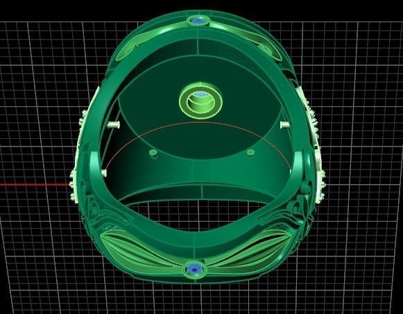 big ring with patterns 3D print model_30