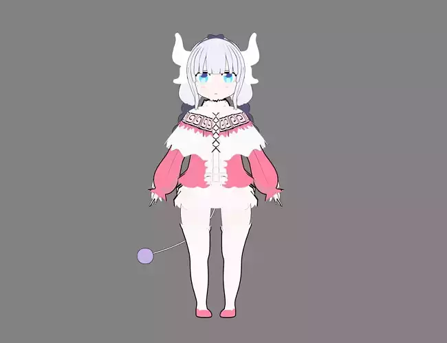 kanna kamui from Kobayashi-san Chi no Maid Dragon 3D print model