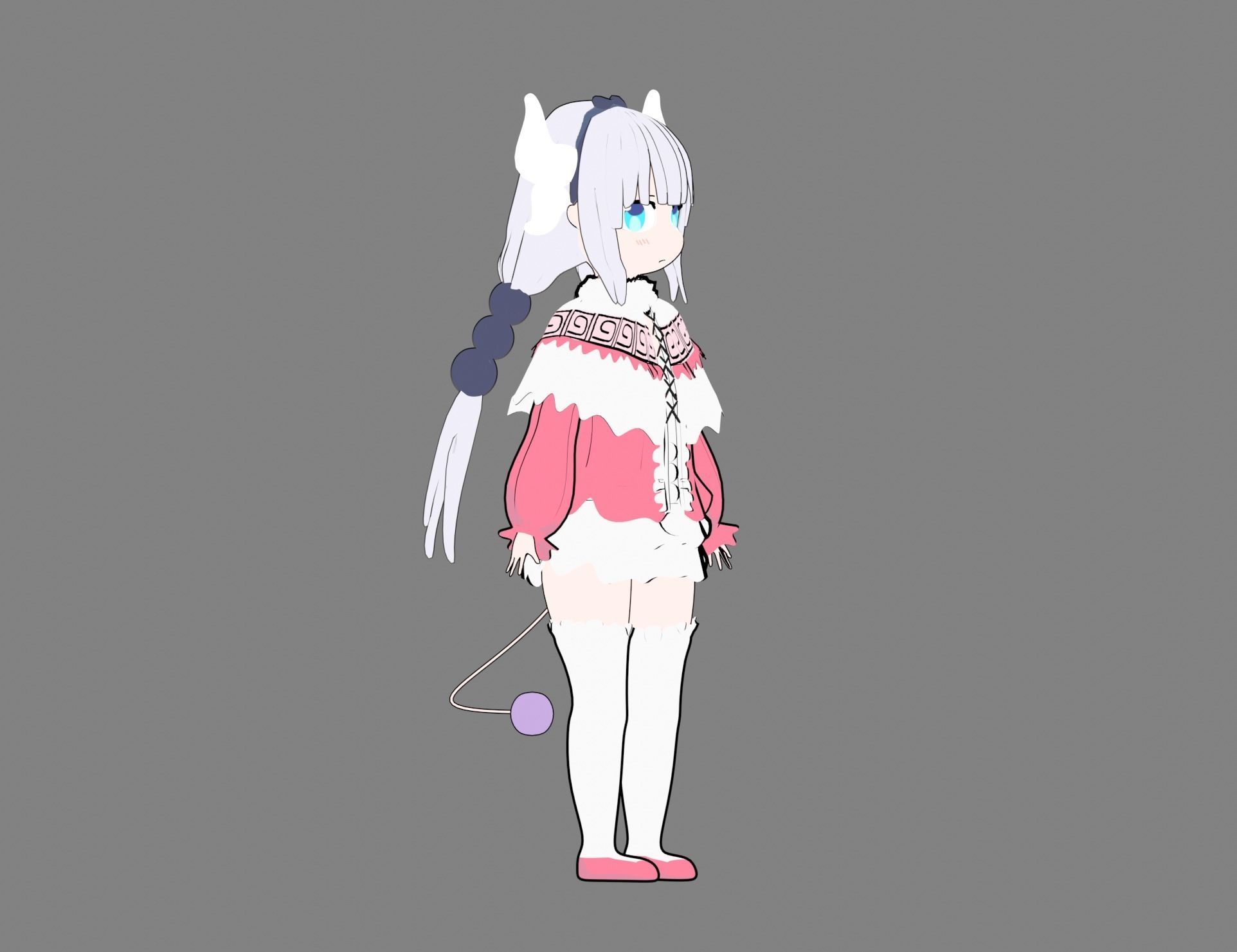 kanna kamui from Kobayashi-san Chi no Maid Dragon 3D print model_2