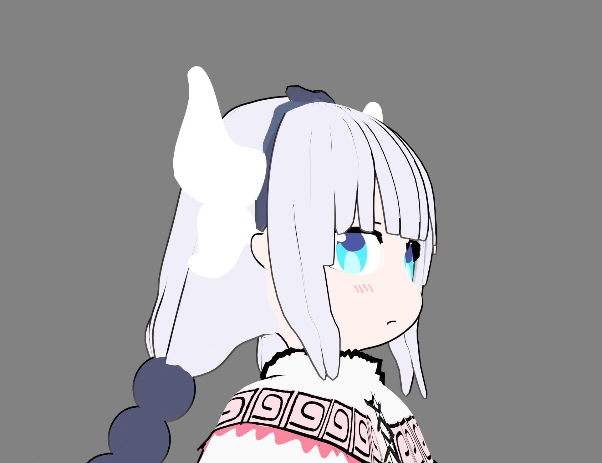 kanna kamui from Kobayashi-san Chi no Maid Dragon 3D print model_4