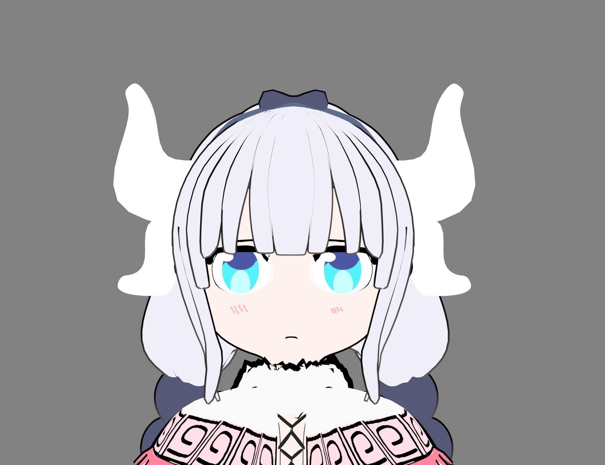 kanna kamui from Kobayashi-san Chi no Maid Dragon 3D print model_3