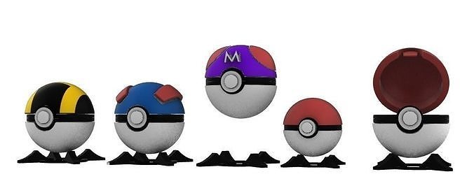 Pokemon pokeball 3D print model
