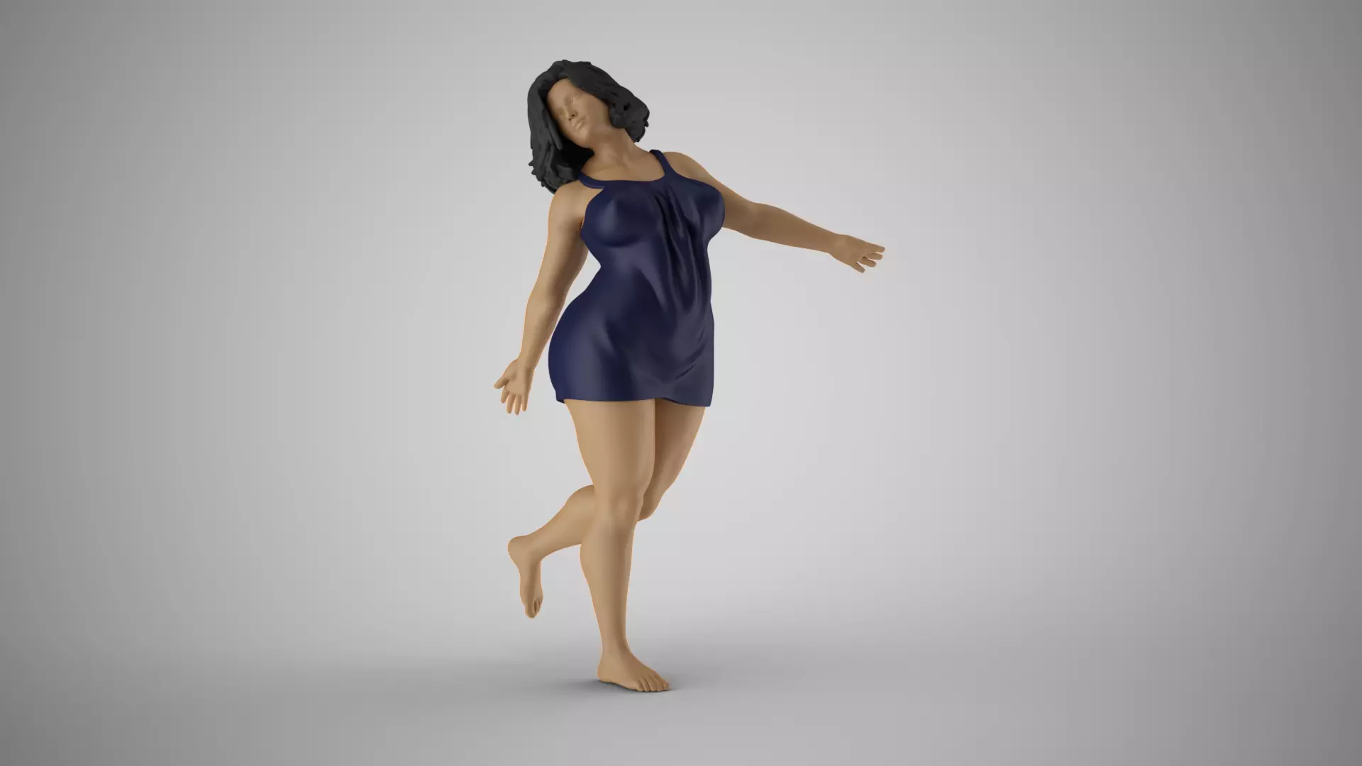 Woman Stress Free Life 3D print model