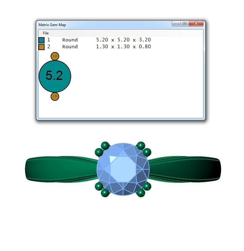 Ring135 solitaire engagement ring gold 3D print model_6