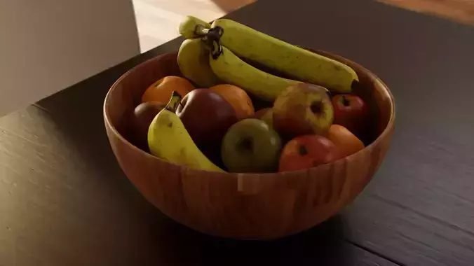  Fruit bowl apples bananas and oranges