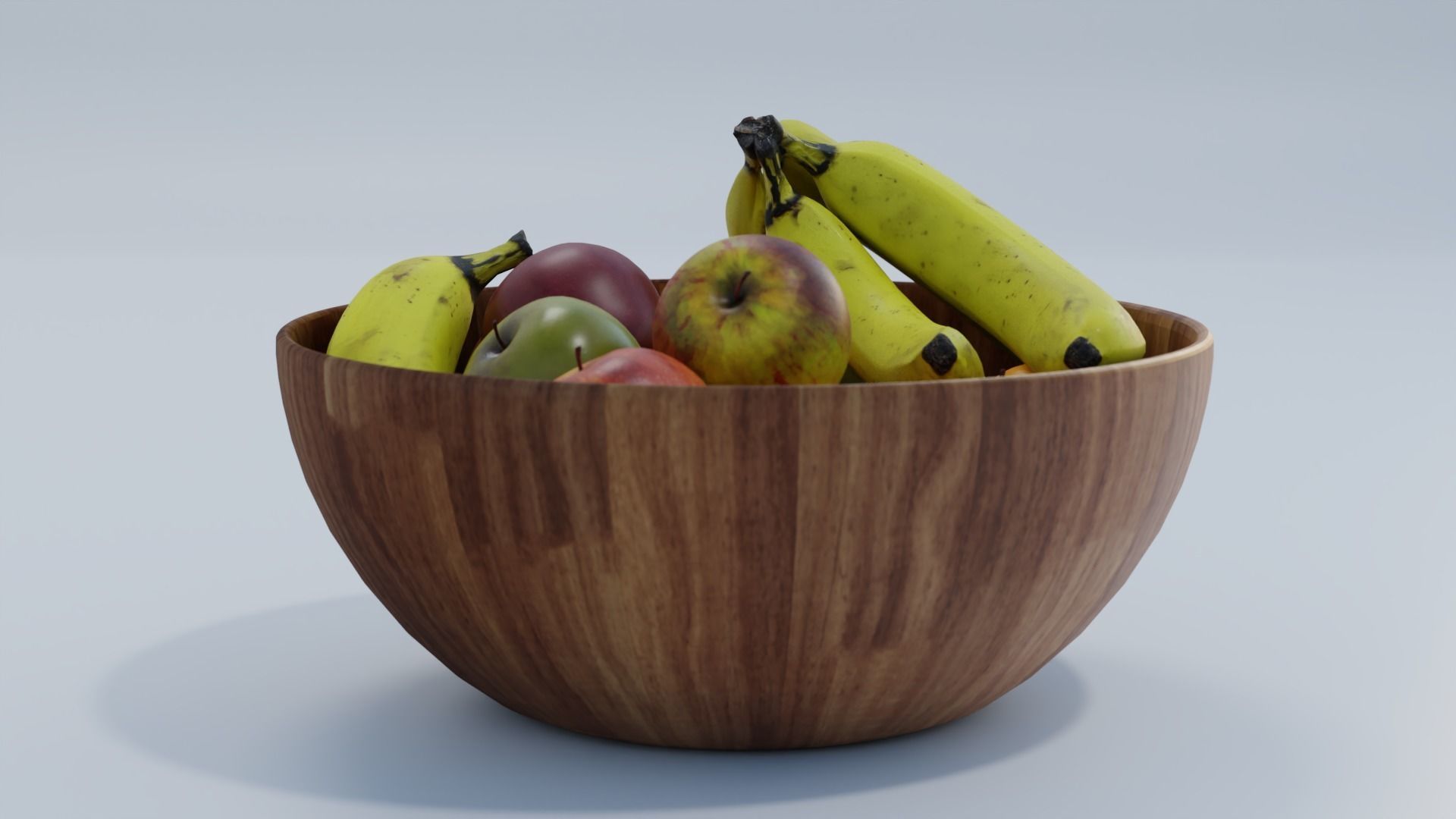  Fruit bowl apples bananas and oranges 3D model_8