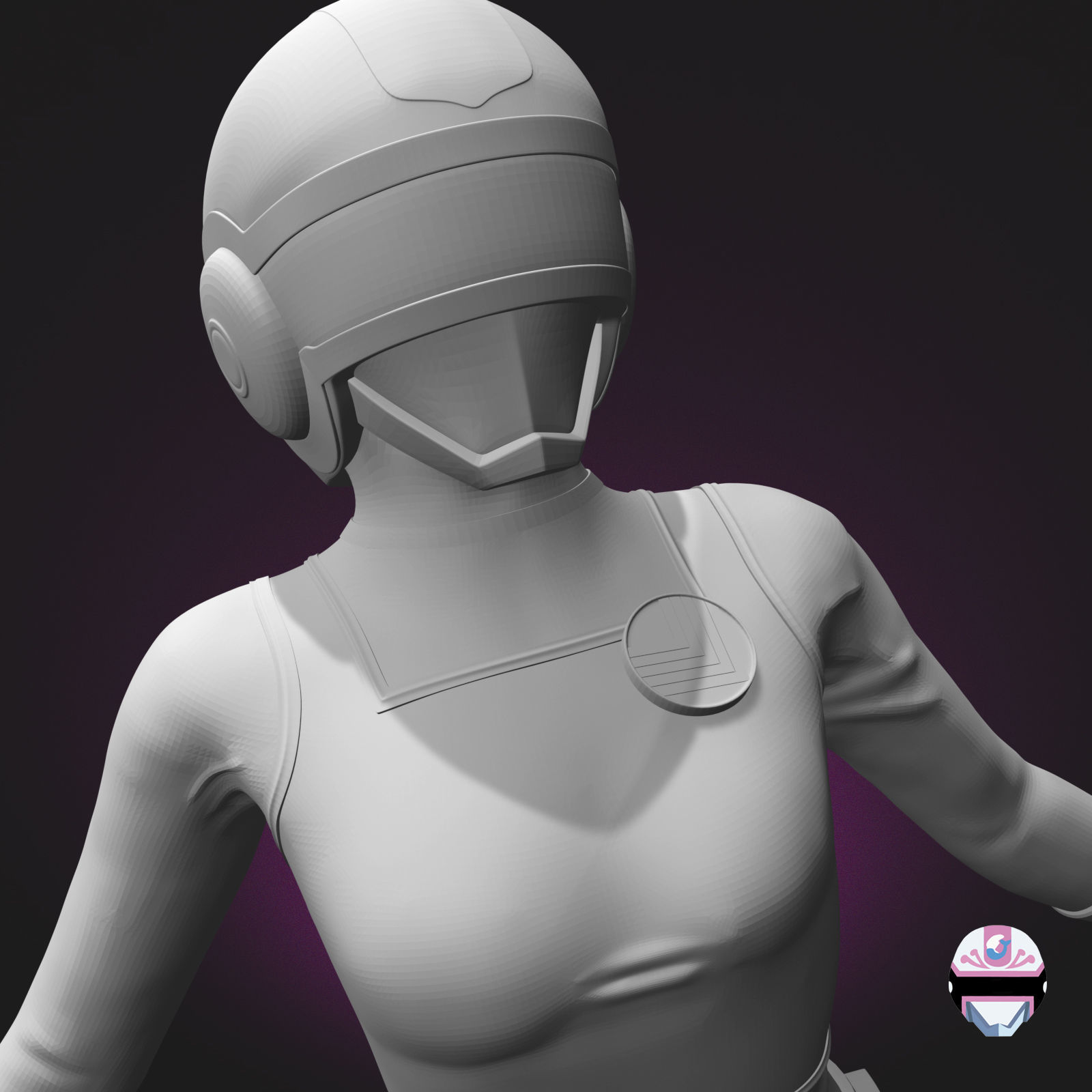 LOW Change Mermaid - CHANGEMAN 3D print model_3