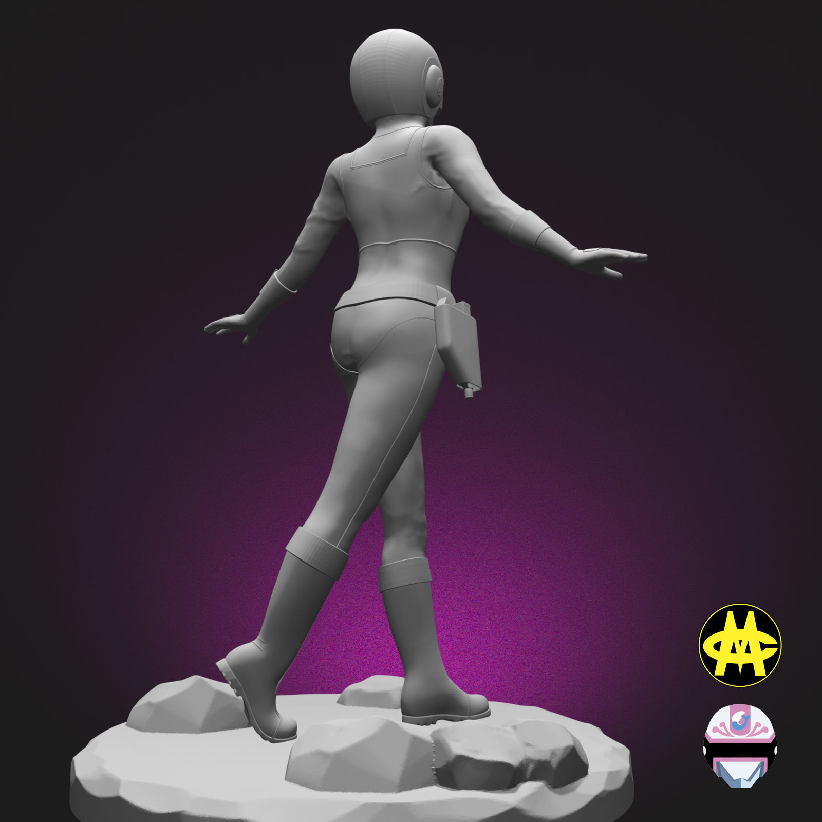 LOW Change Mermaid - CHANGEMAN 3D print model_5
