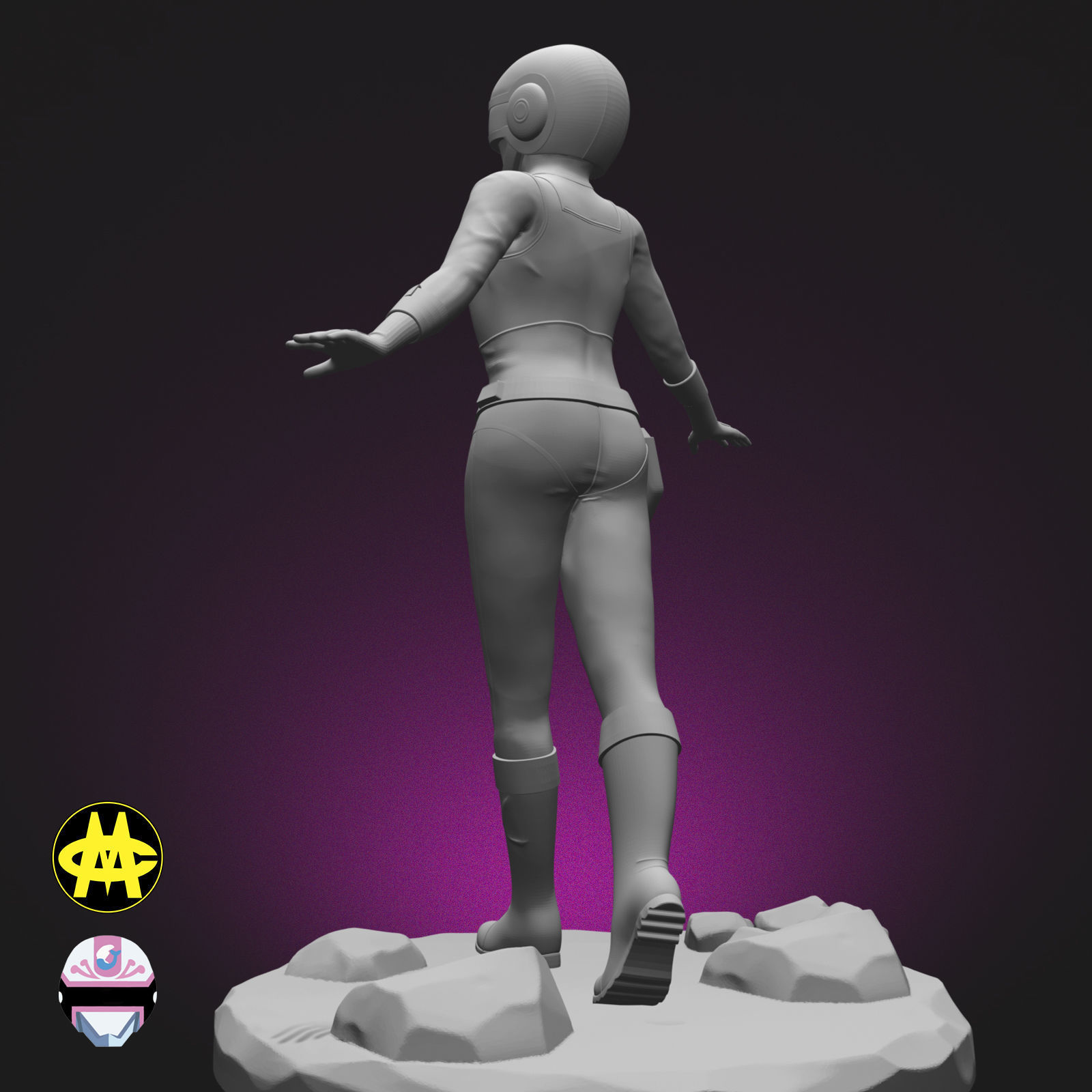 LOW Change Mermaid - CHANGEMAN 3D print model_4
