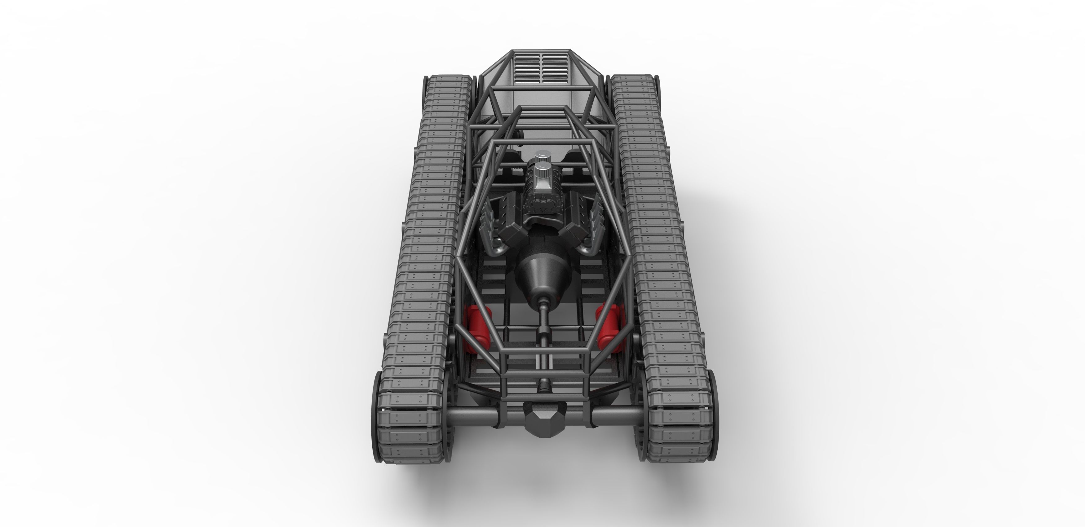 Tracked vehicle Scale 1 to 25 3D print model_12