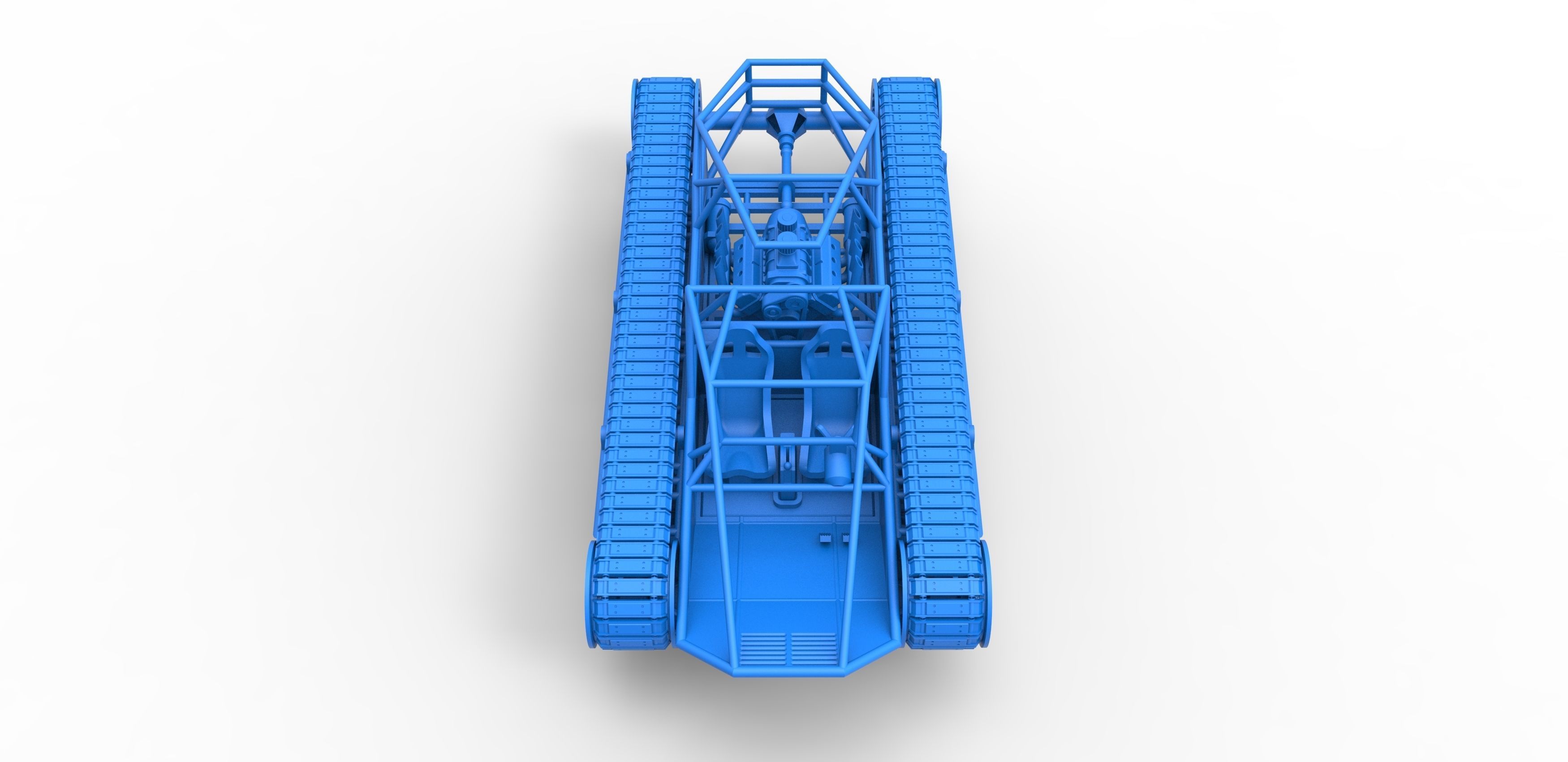 Tracked vehicle Scale 1 to 25 3D print model_18