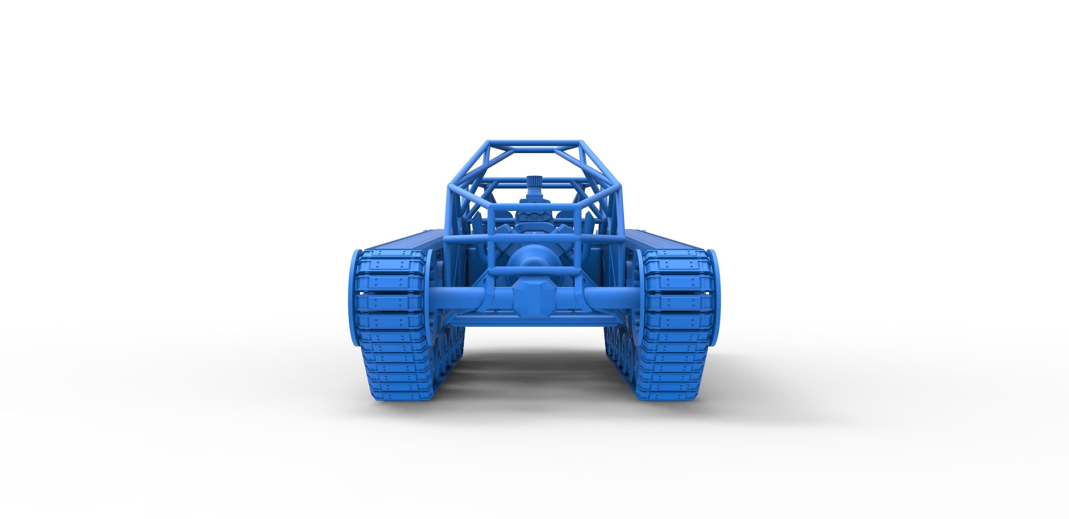 Tracked vehicle Scale 1 to 25 3D print model_26
