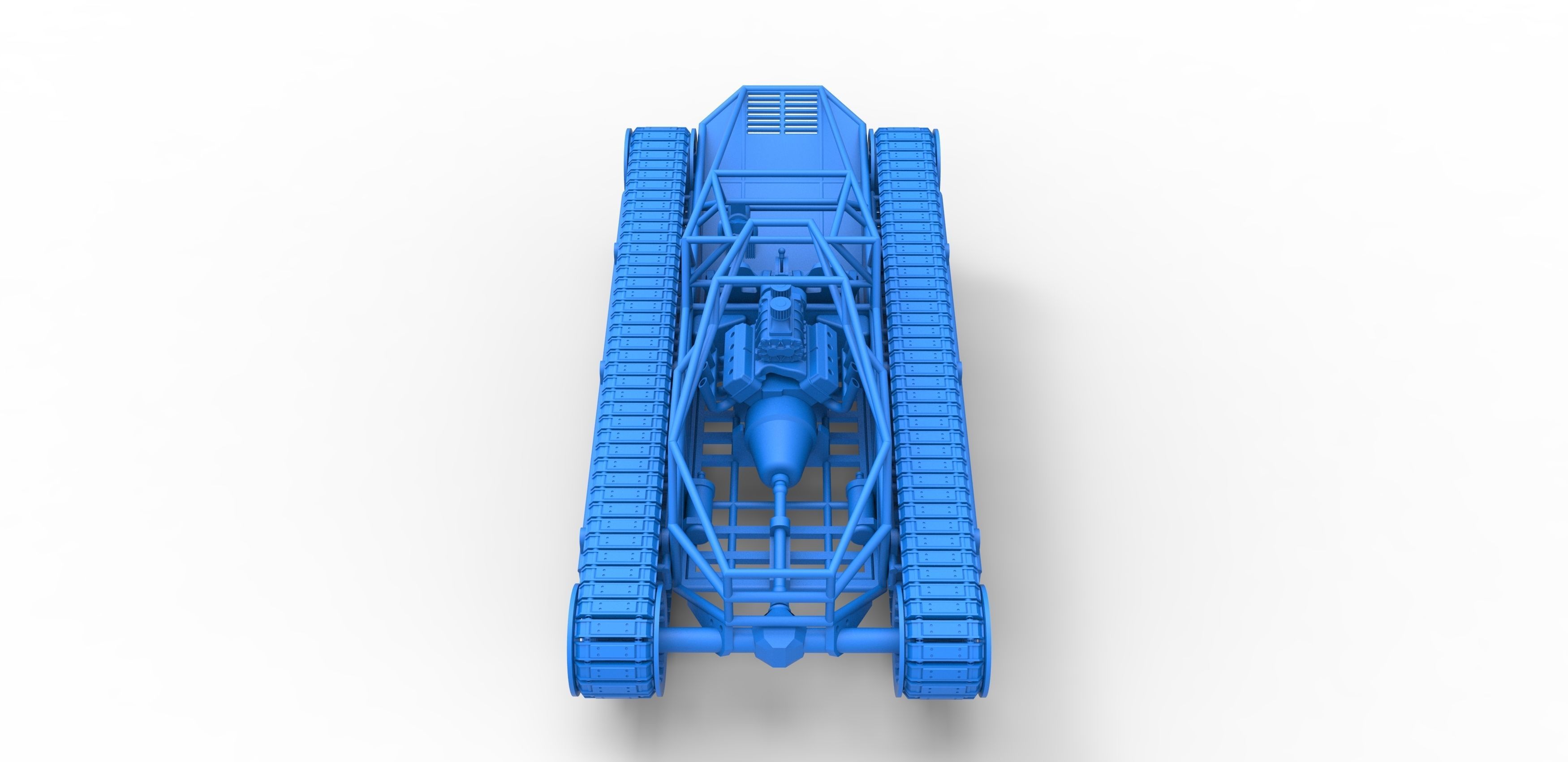 Tracked vehicle Scale 1 to 25 3D print model_25