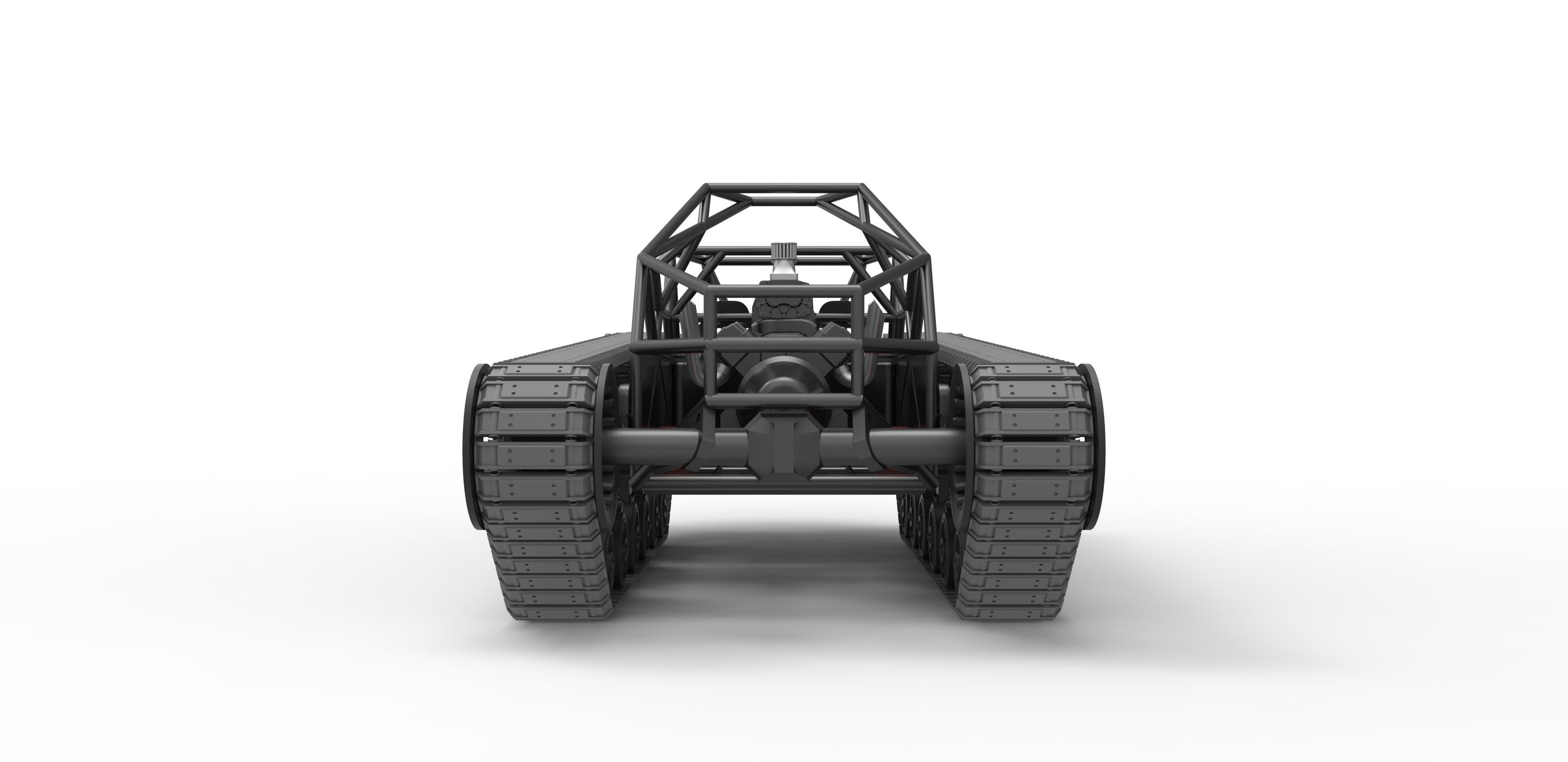 Tracked vehicle Scale 1 to 25 3D print model_13