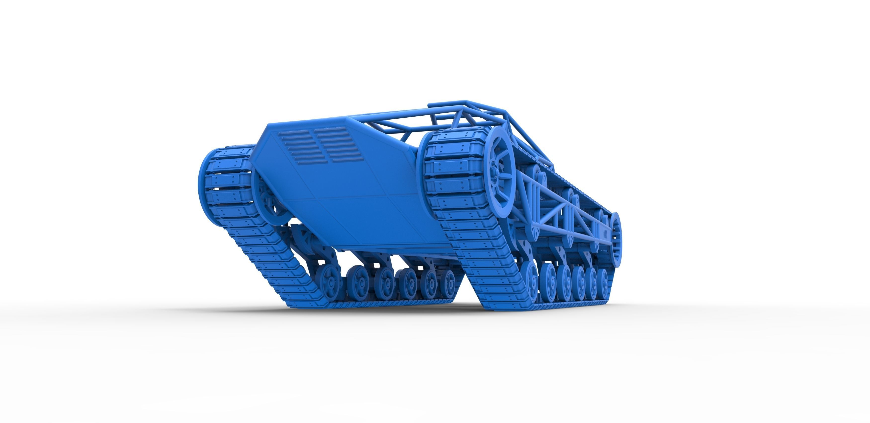 Tracked vehicle Scale 1 to 25 3D print model_17