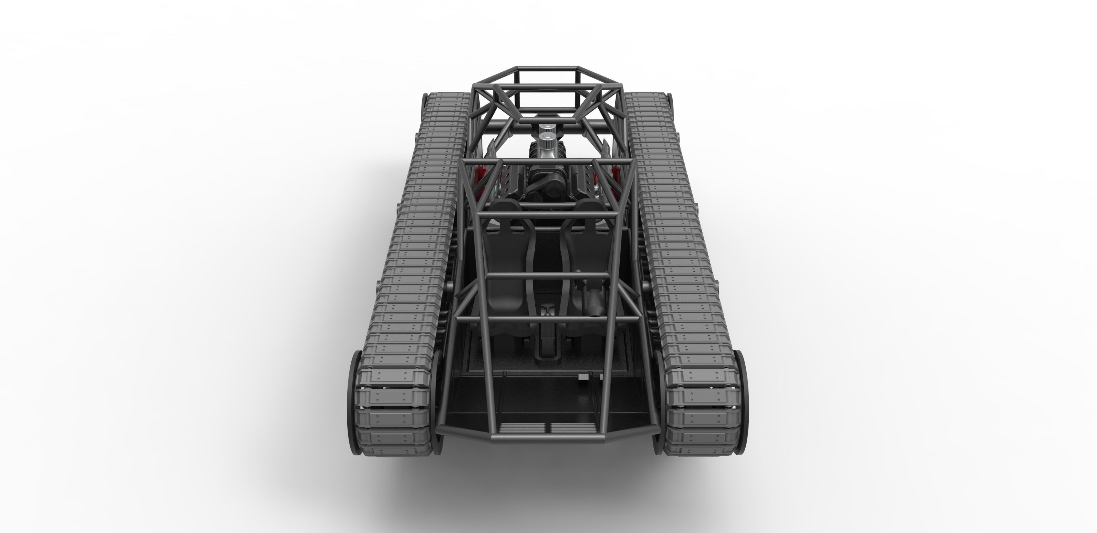 Tracked vehicle Scale 1 to 25 3D print model_5